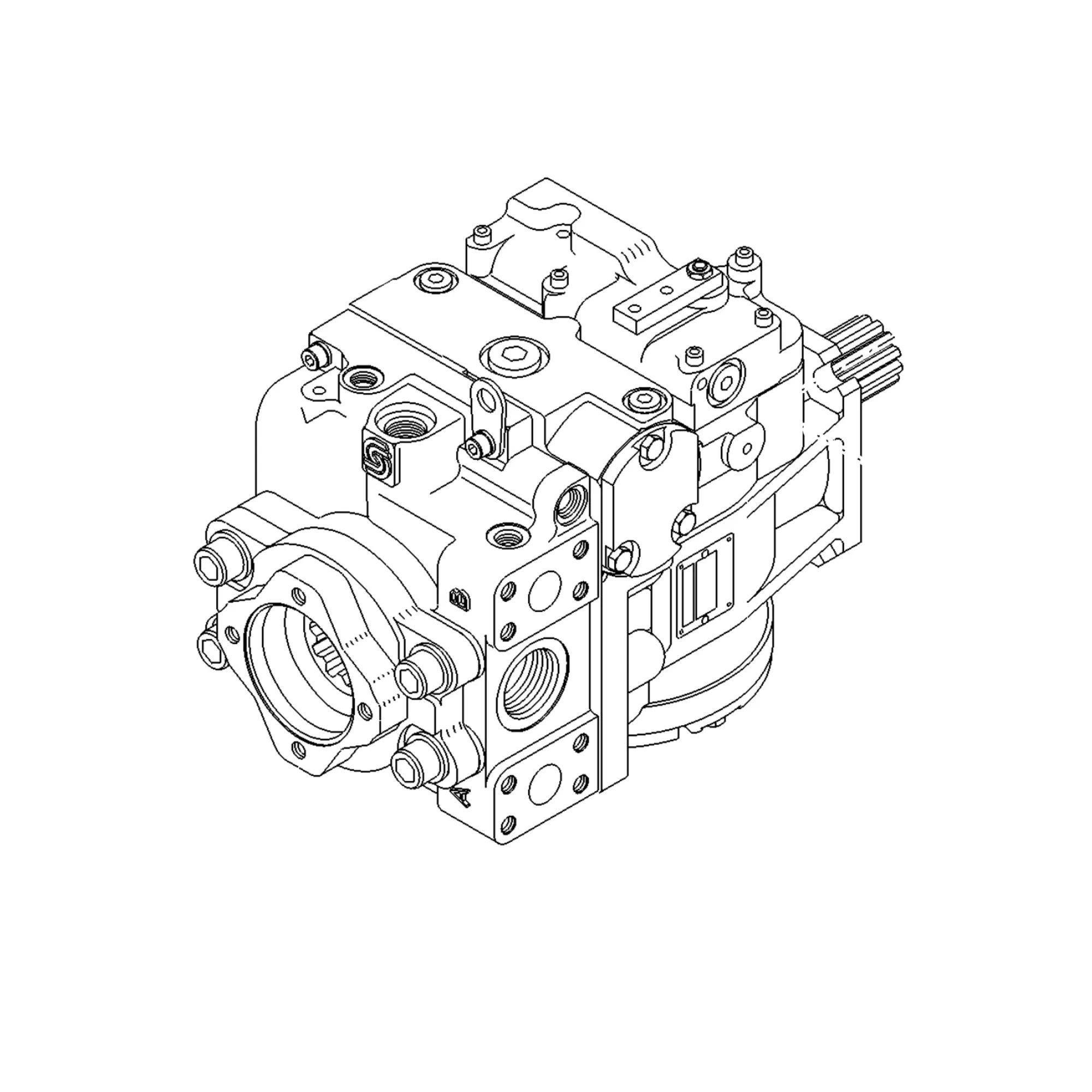 John Deere Ground Drive Tandem Hydraulic Pump - AFH205374