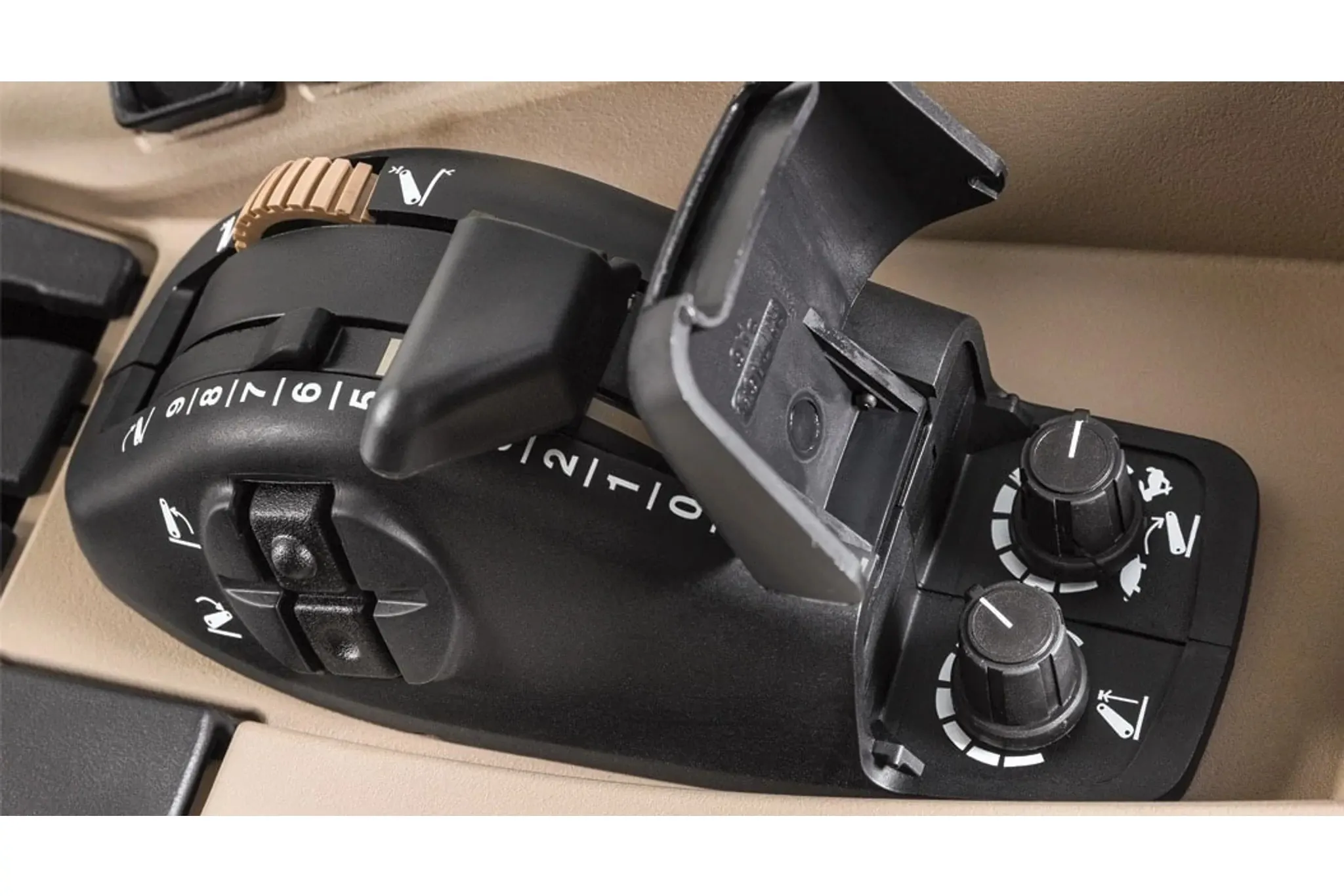 Close up of a gear with Hitch Assist features