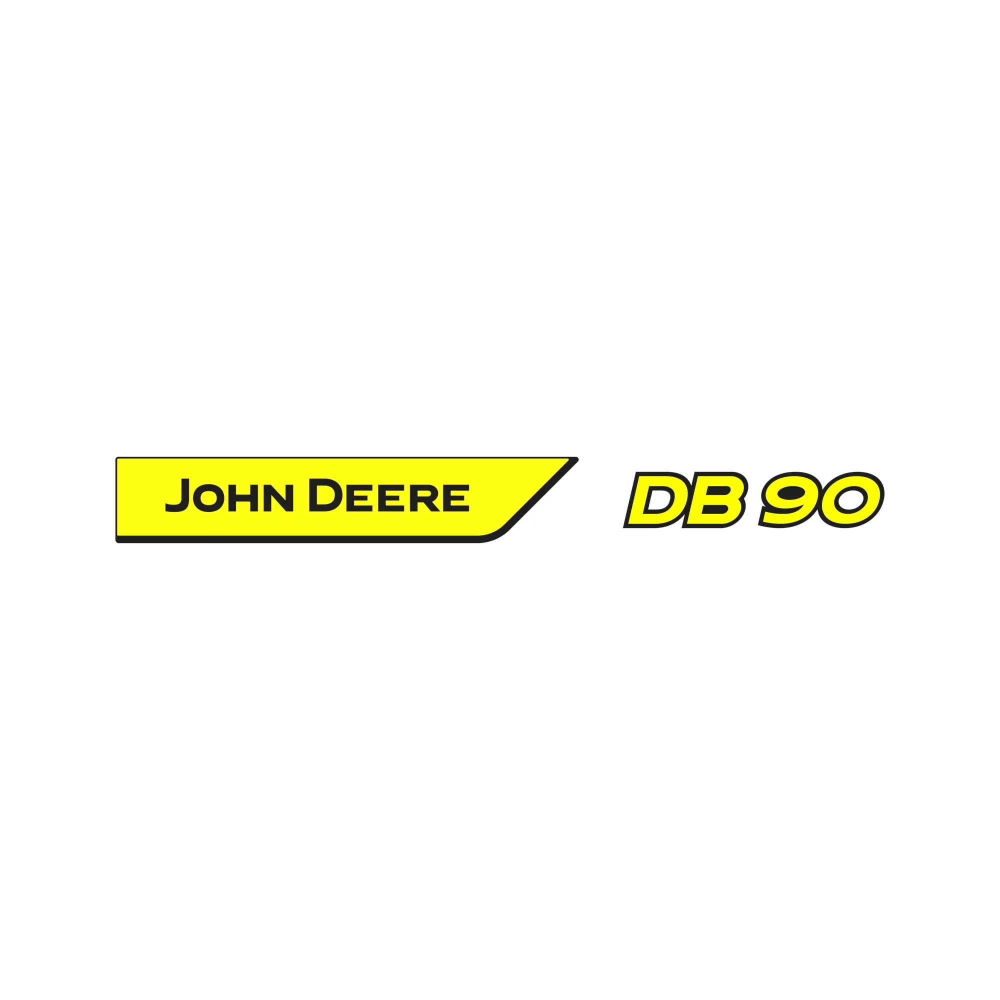 John Deere DB90 Model Designation Label, Left Side - A128499