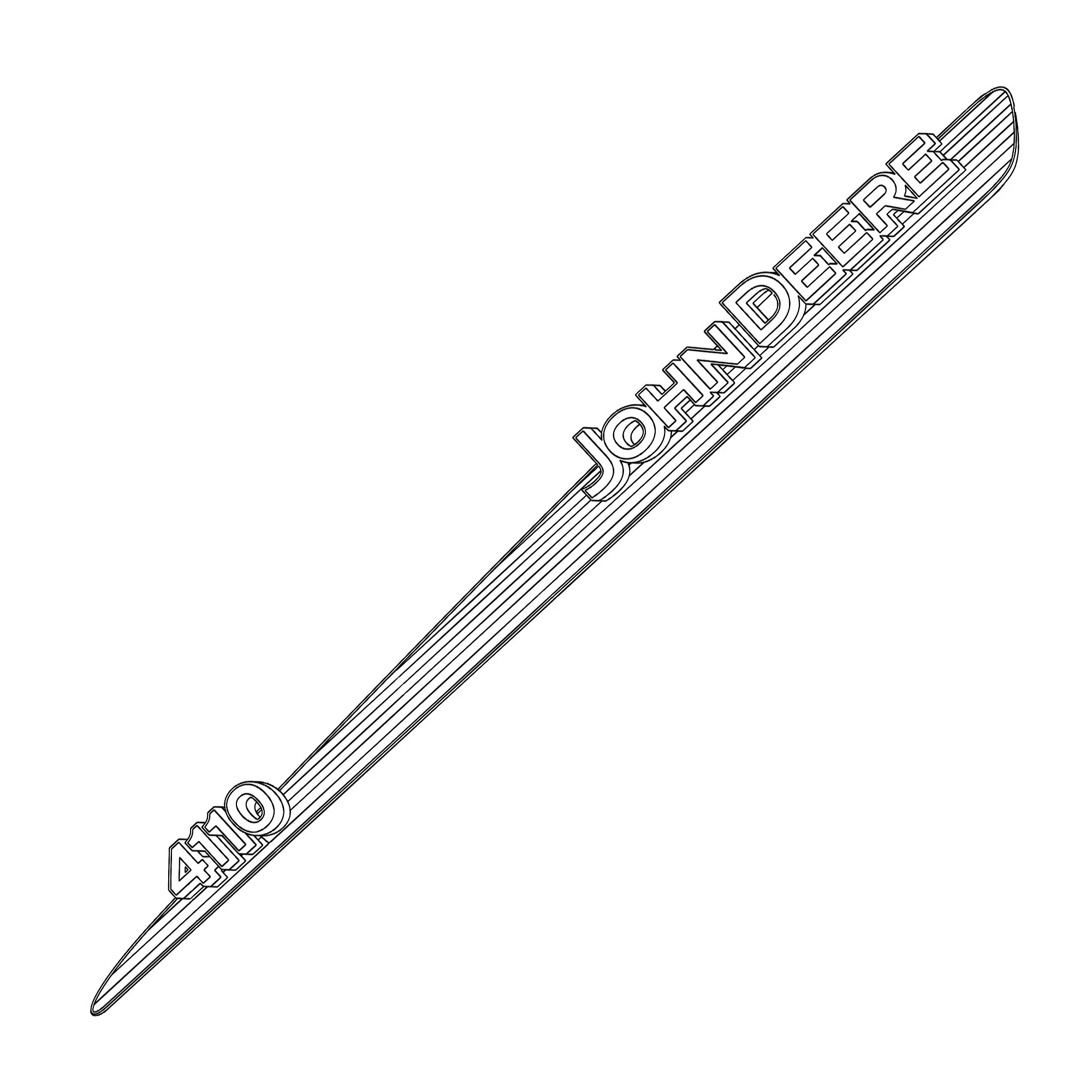 Decal, 4110 LH Hood