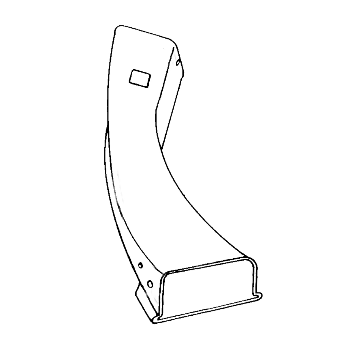 John Deere Lower Discharge Chute Assembly - AM106092