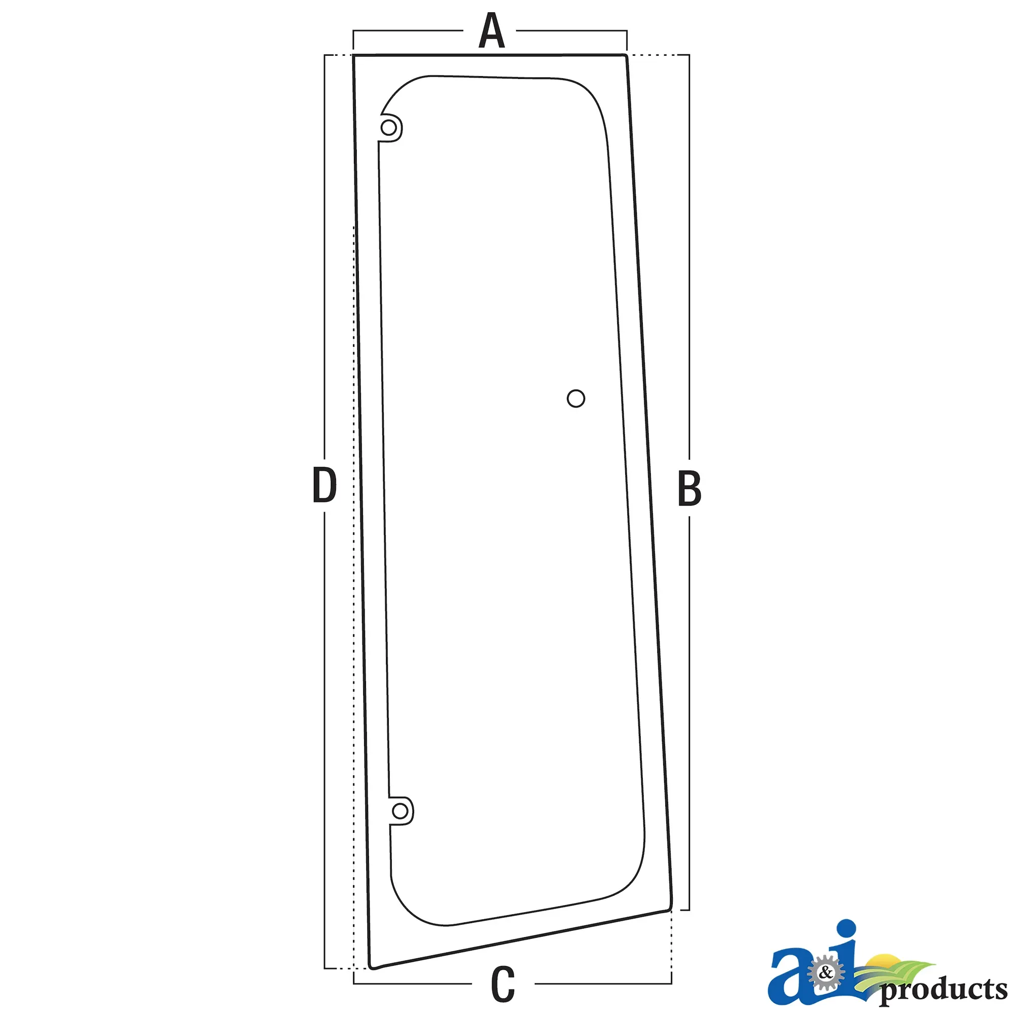 A&I Products Right Side Vent Window - A-T249266