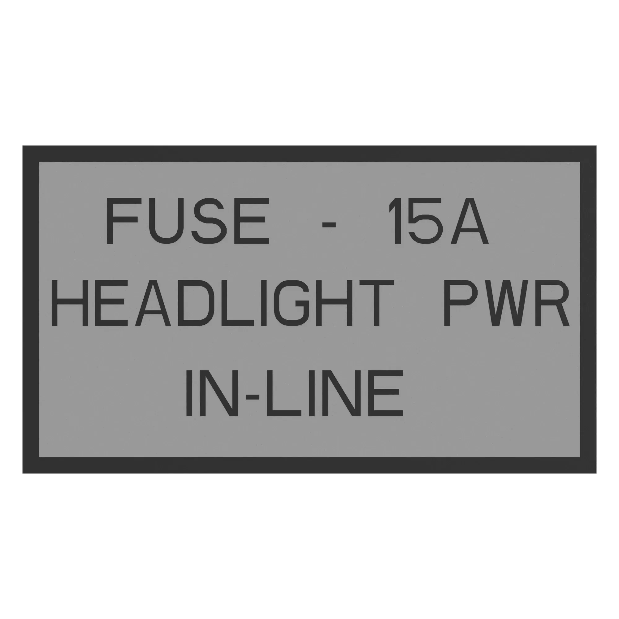 John Deere Light Label - R274377