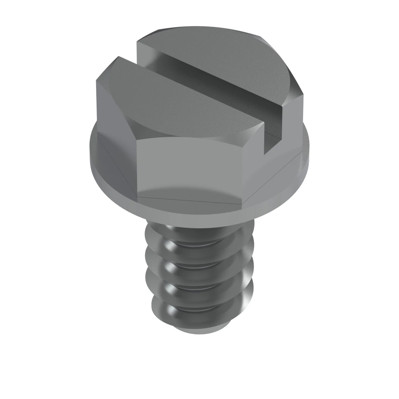 John Deere Hexagonal Flange Head Self-Tapping Screw, 1/4" X 0.472" - H114038