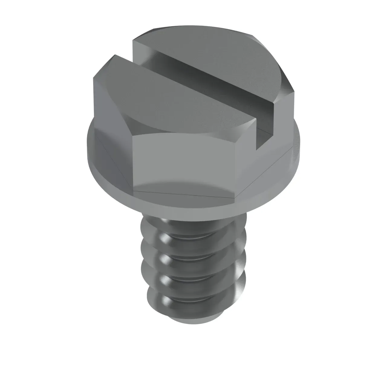 H114038: Hexagonal Flange Head Self-Tapping Screw, 1/4
