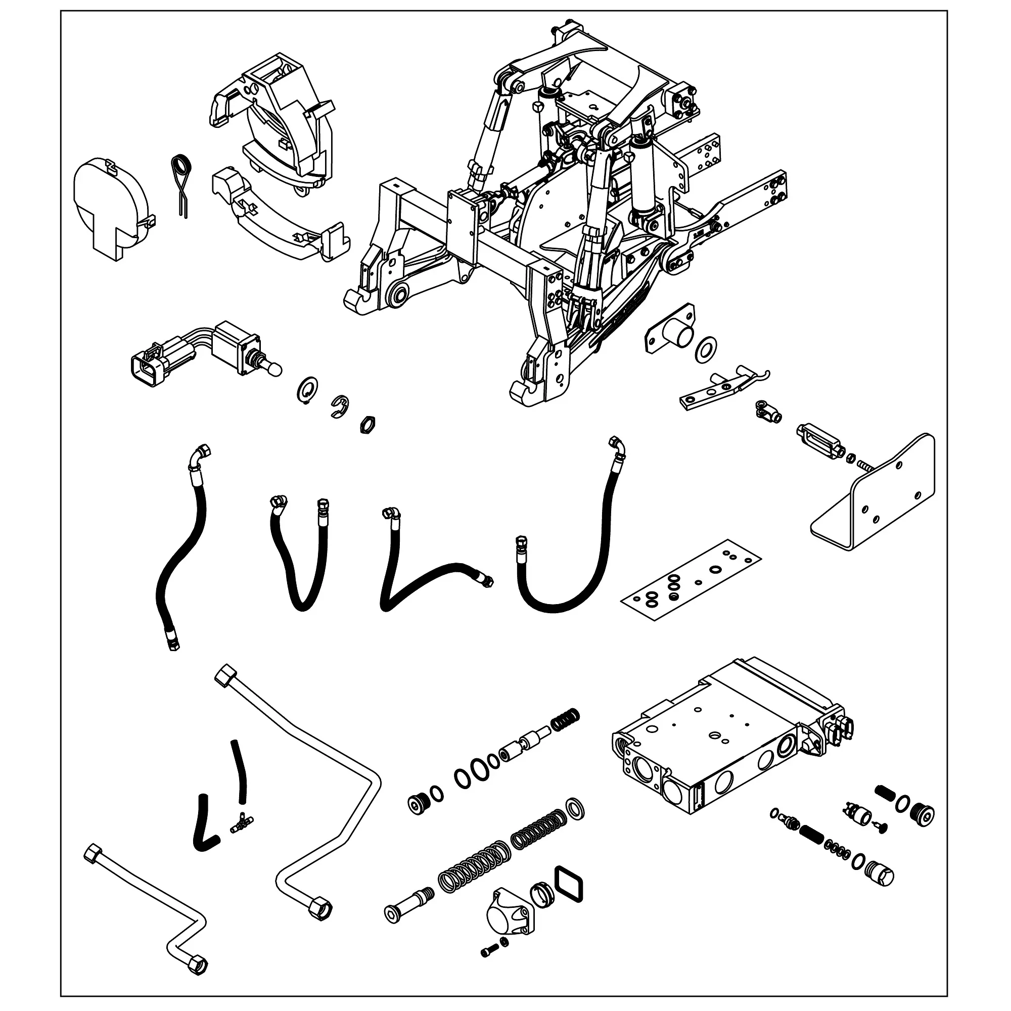 John Deere Hitch Kit with Quick Coupler - RE343872