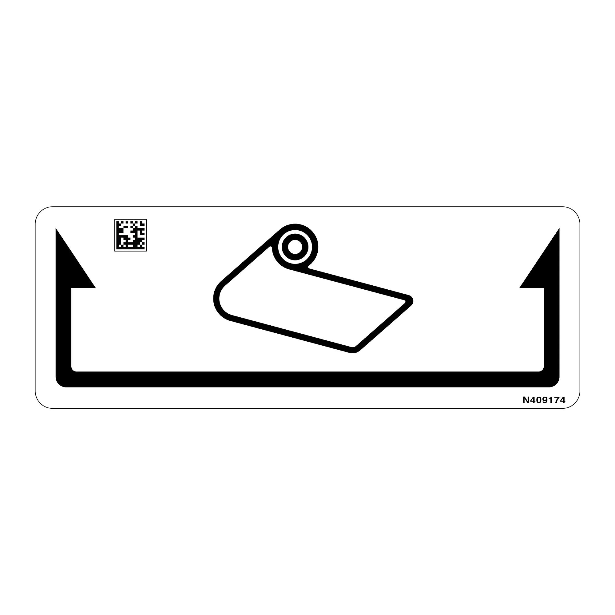 John Deere Wrap Feed Instruction Text Free Label - N409174