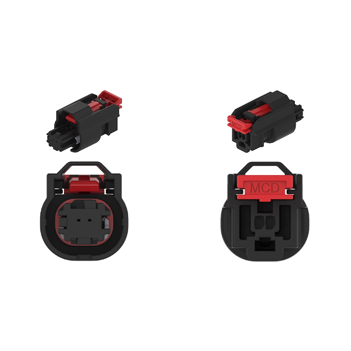 Conn Molex MINI50 2W Fs Blk Plstc