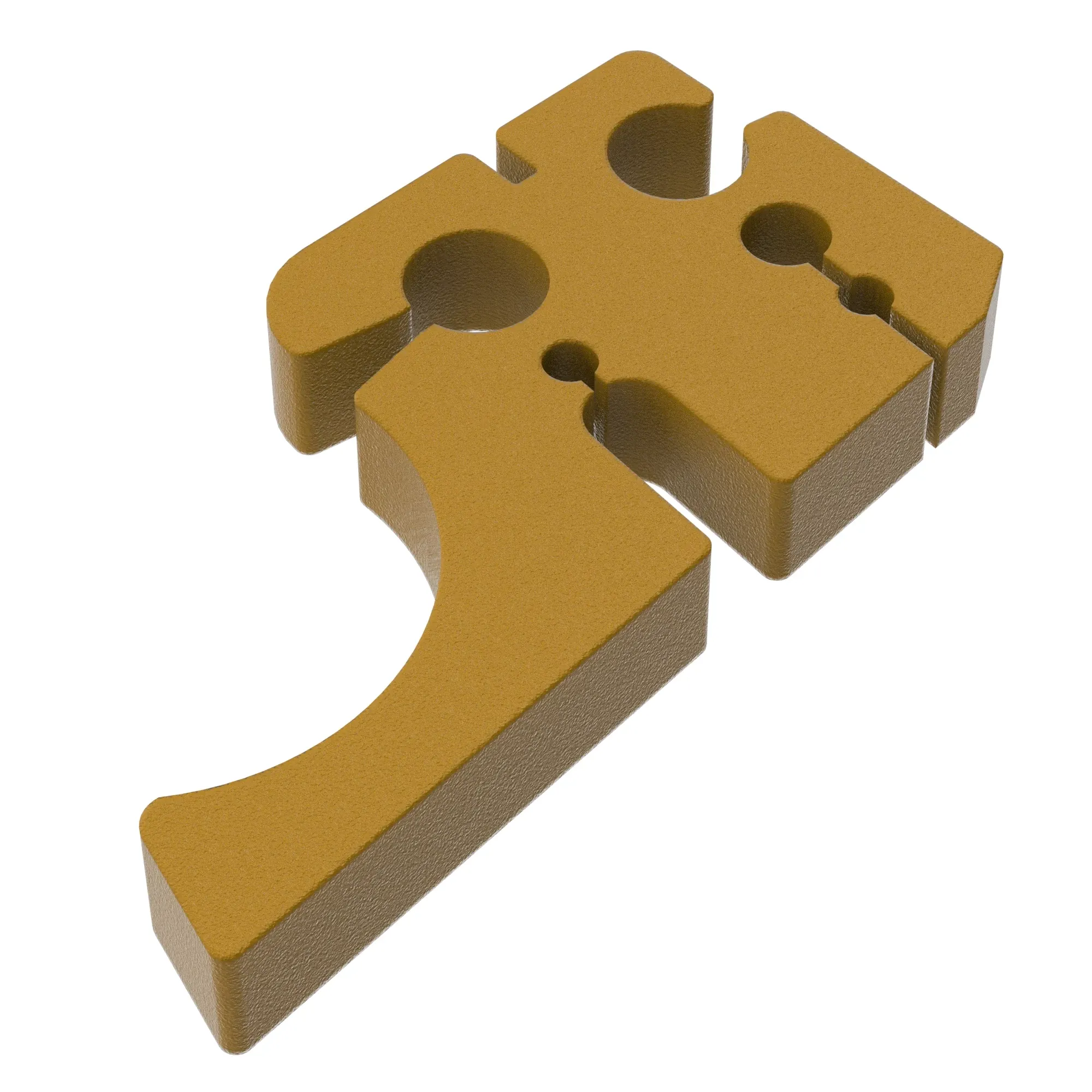 John Deere Barrier, Oil Cooler Line Clamps and Bracket - R124681