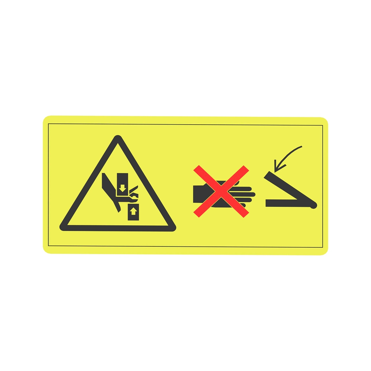 Label, Danger Pinch Point