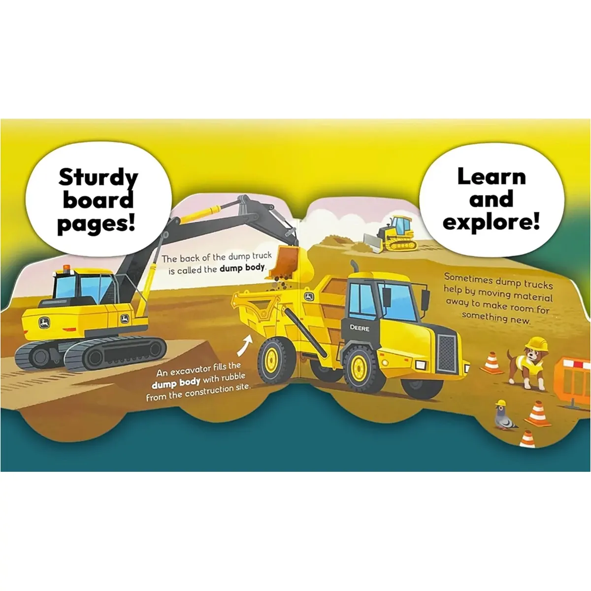 How Dump Trucks Work - Children's Shaped Board Book for Little Construction Enthusiasts and Truck Lovers