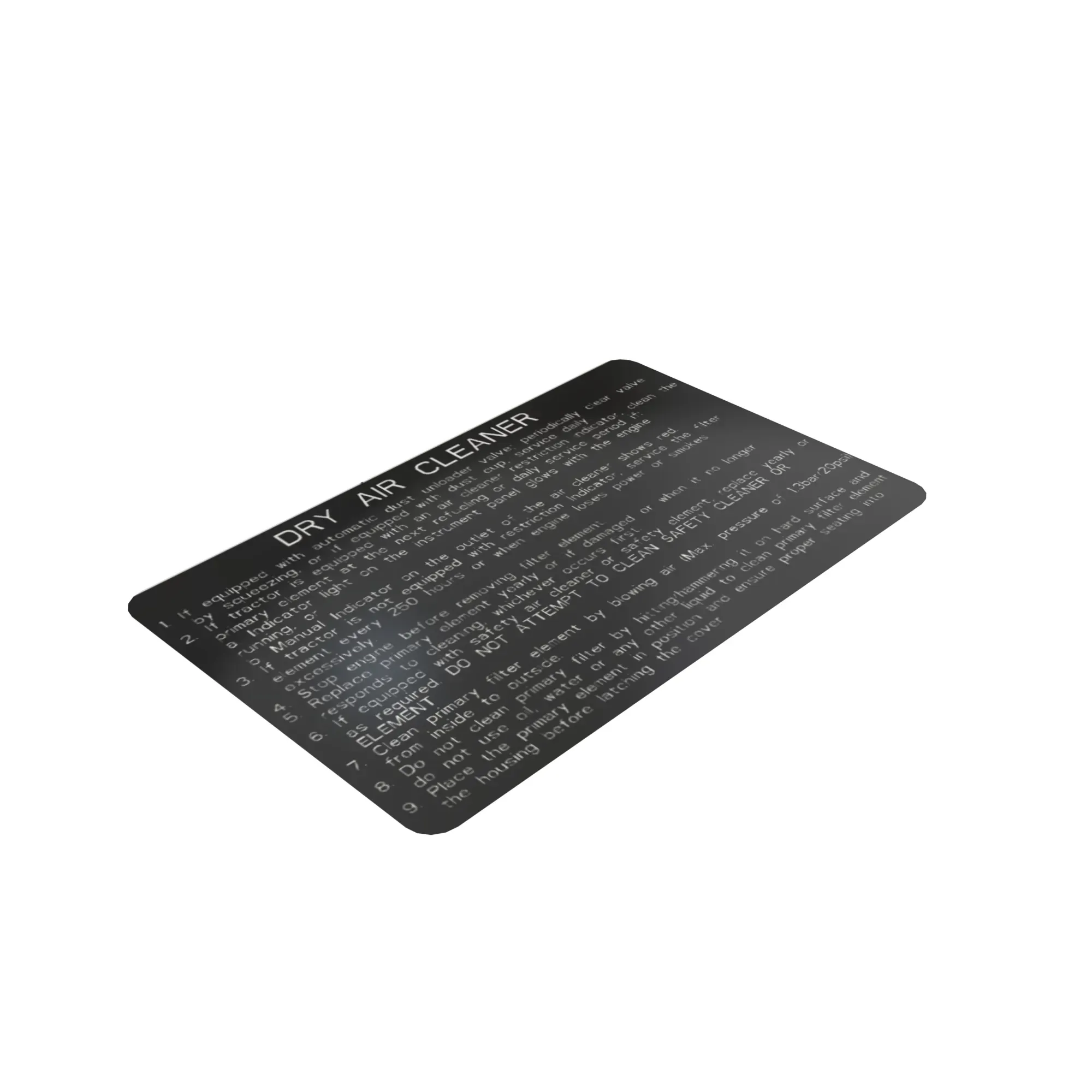 John Deere Dry Air Cleaner Label - R56902