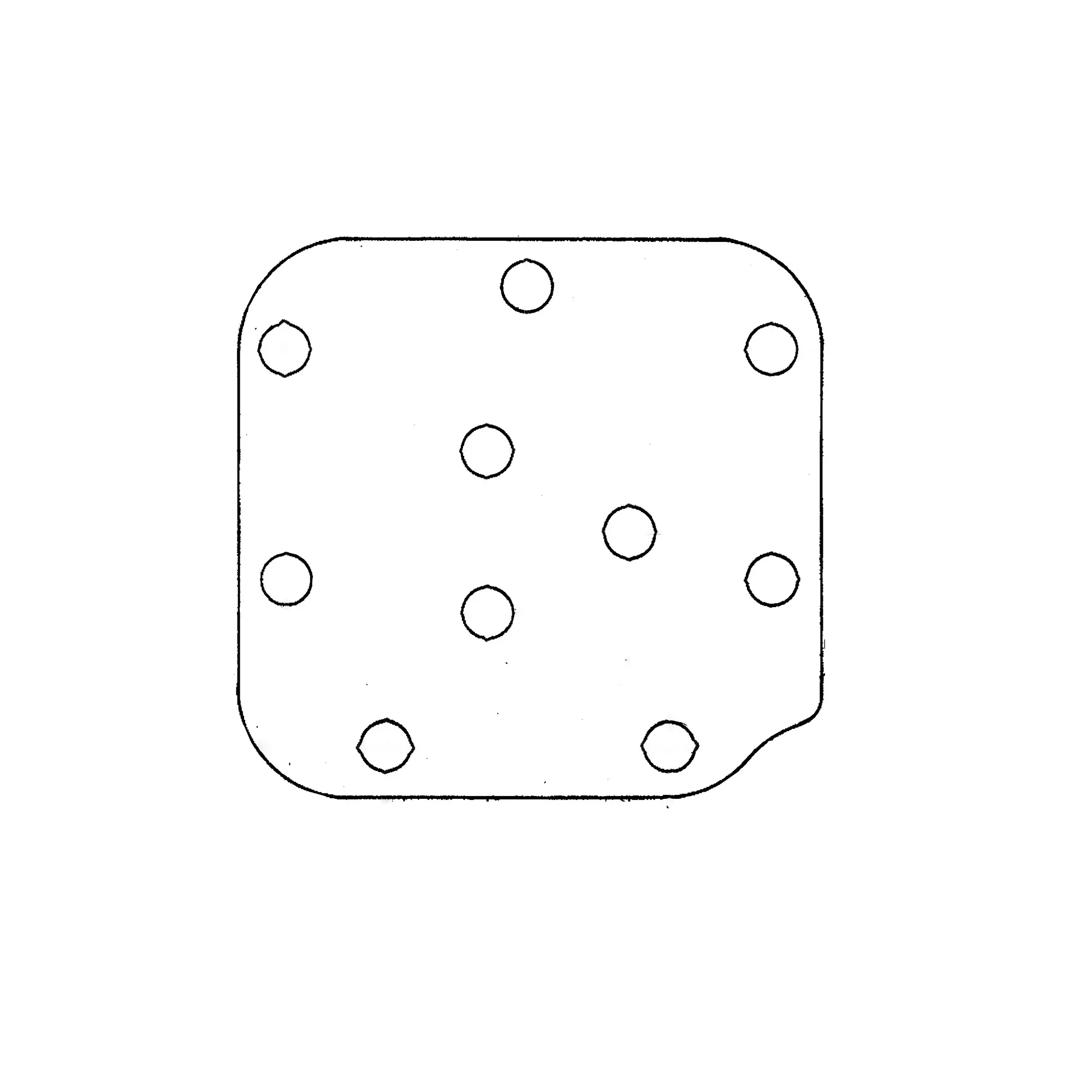 John Deere Suction Screen Cover Gasket - T212519