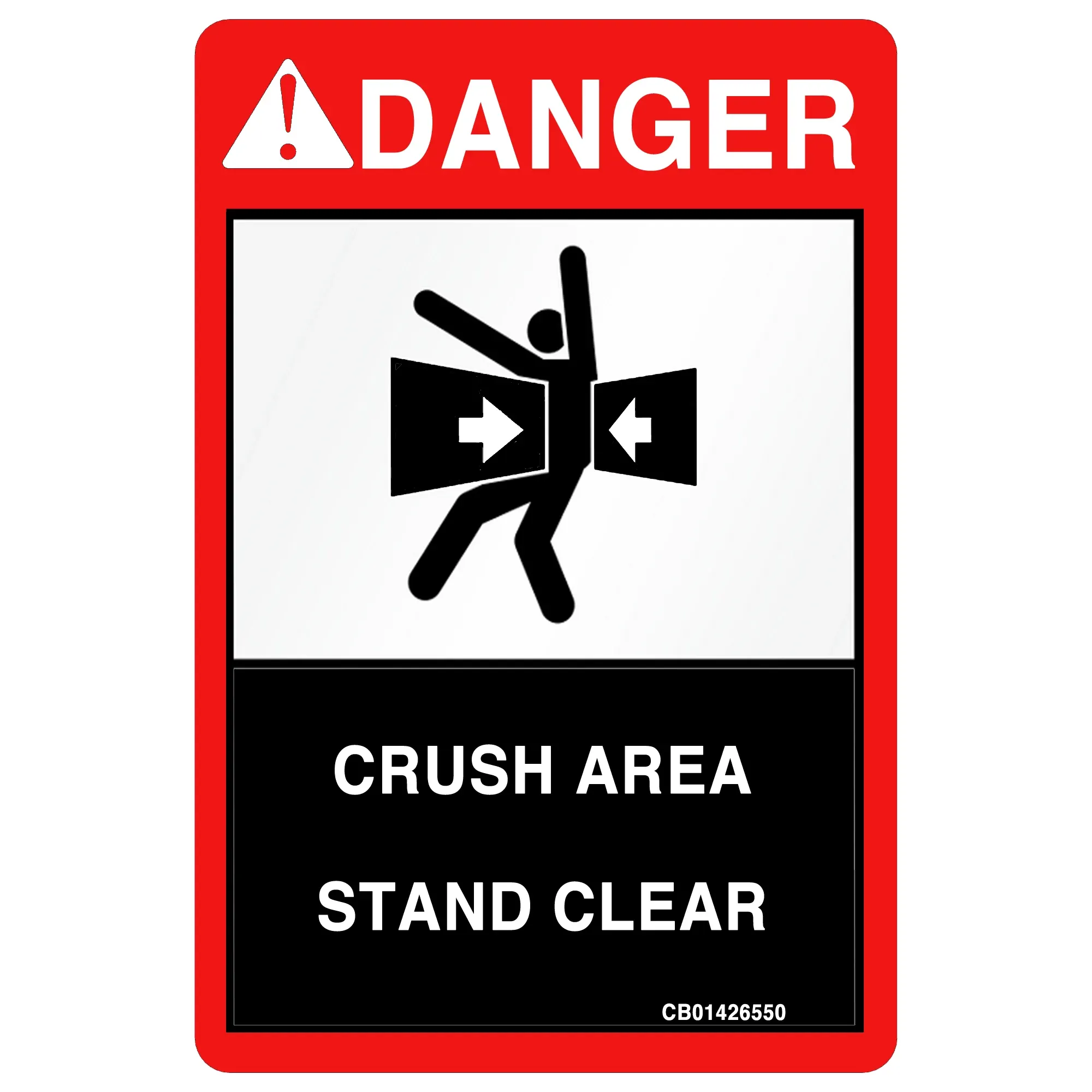 John Deere Safety Sign, Pinch Point Danger - CB01426550