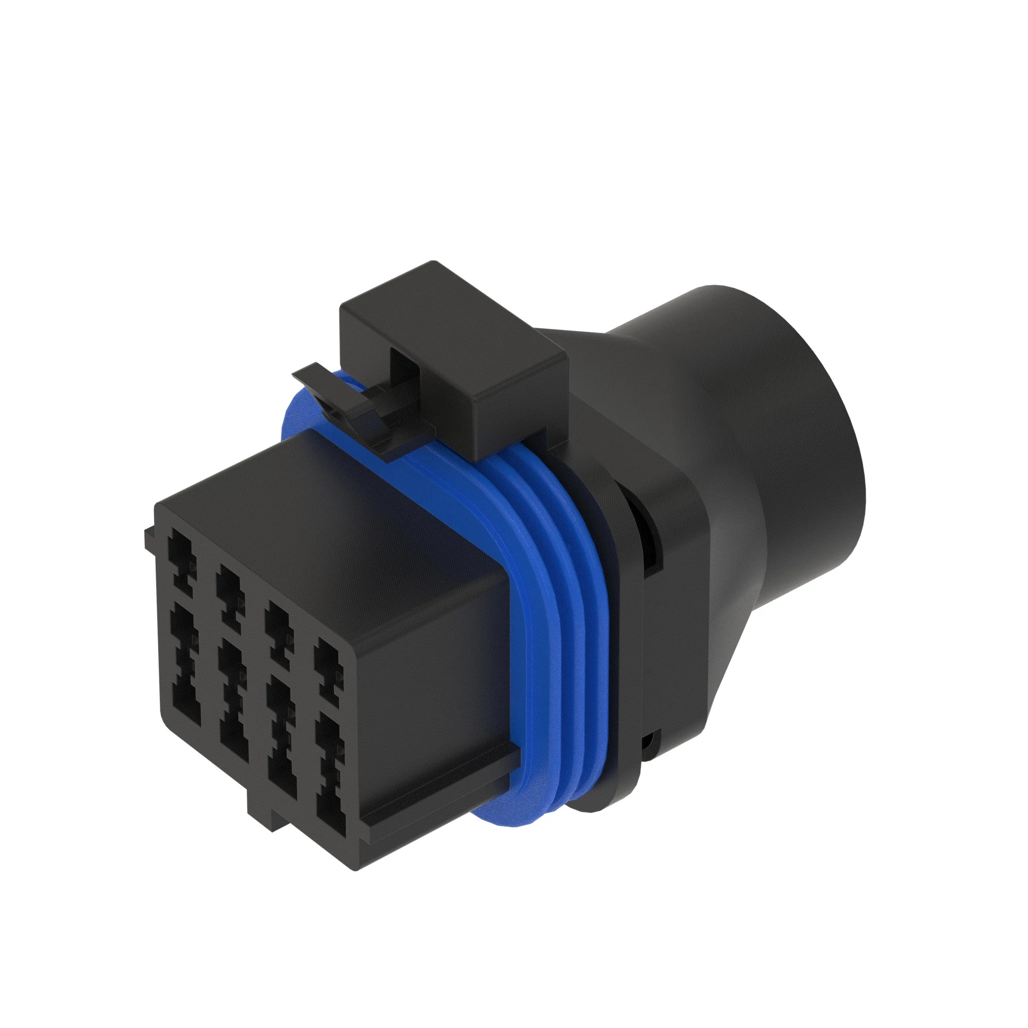 CONN DELPHI 2.8 12W FS BLK PLSTC