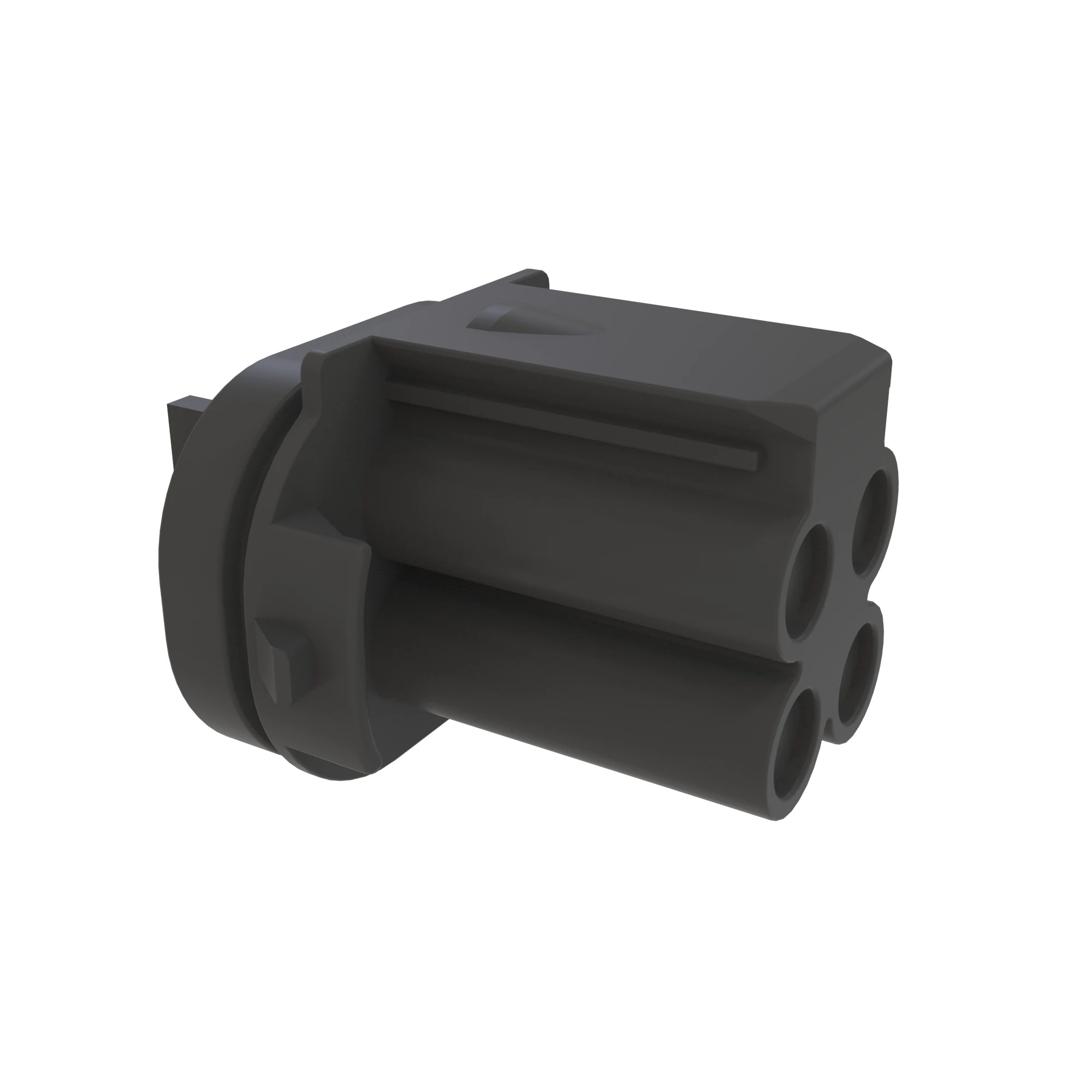 CONN TYCO 4W FS BLK PLSTC