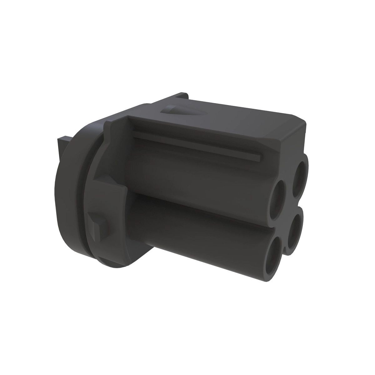 Conn Tyco 4W Fs Blk Plstc