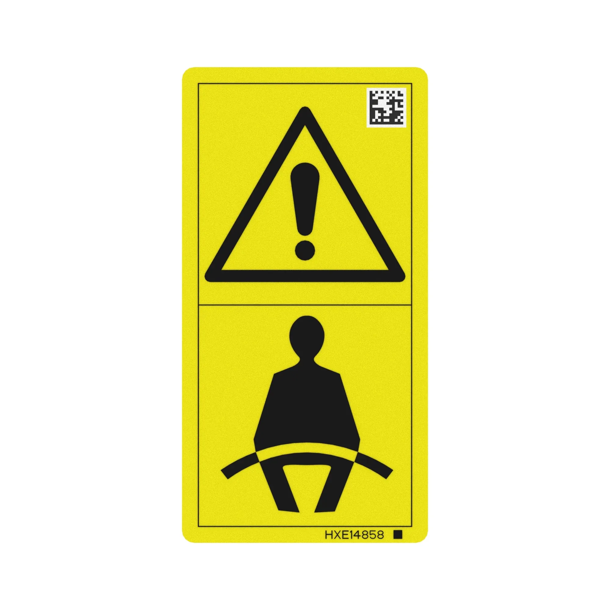 John Deere Safety Sign, Seat Belt Caution - HXE14858