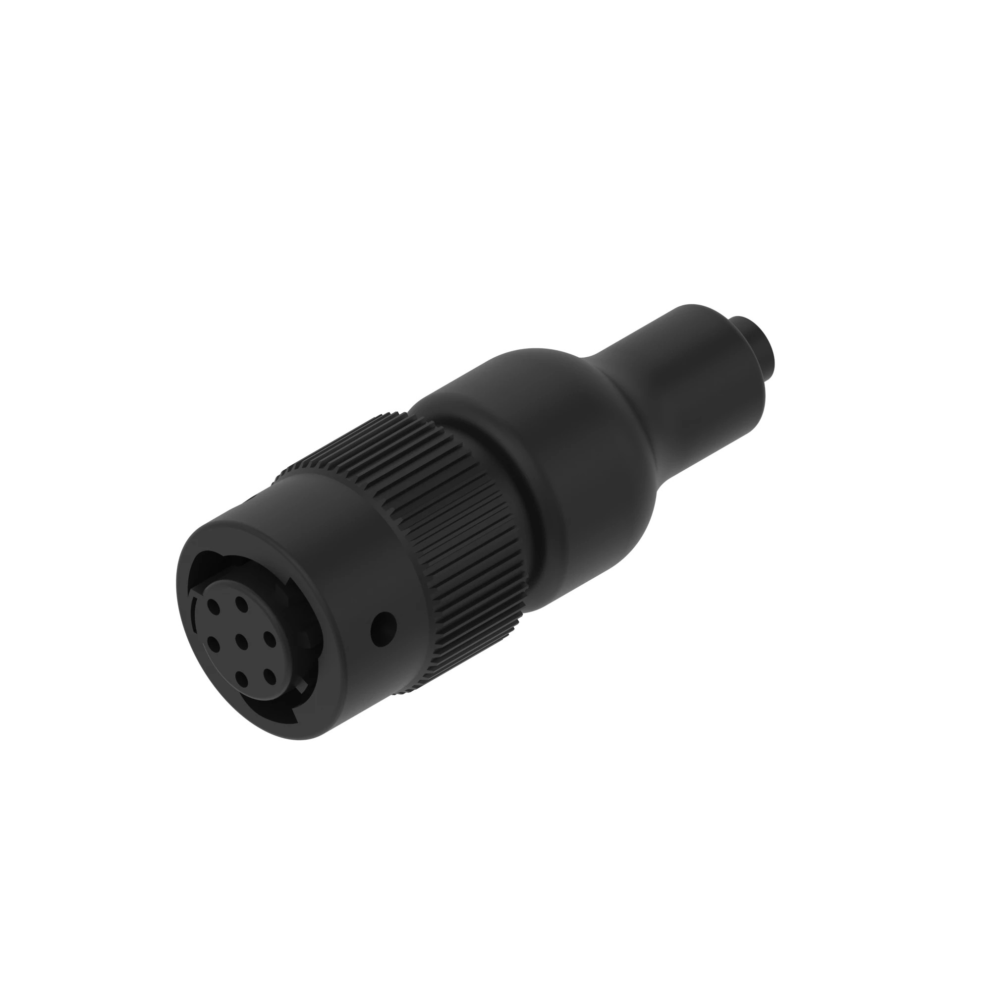 John Deere Black External Electrical Connector Housing, 7 Cavities - 57M11971