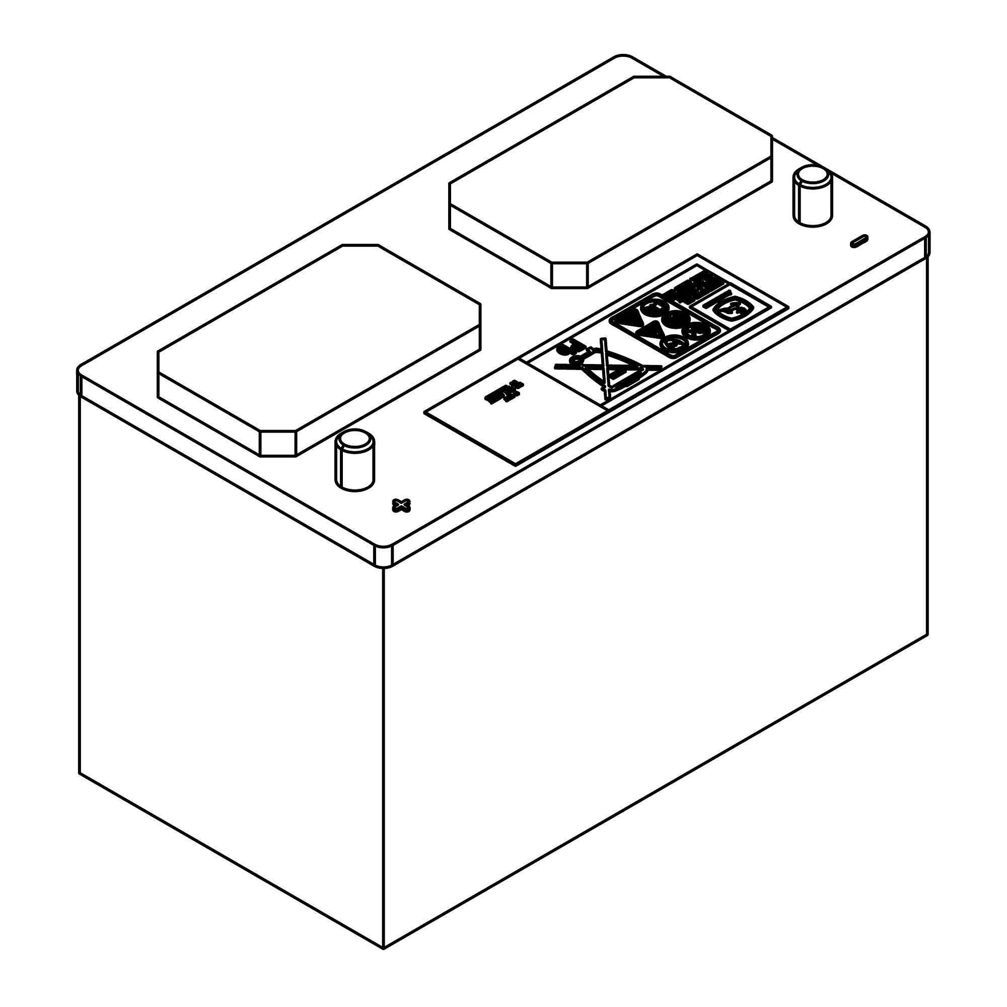 John Deere 12 Volts Battery, StrongBox™ Original Equipment, 65 Ah, 675 CCA, 27 BCI - TY25272