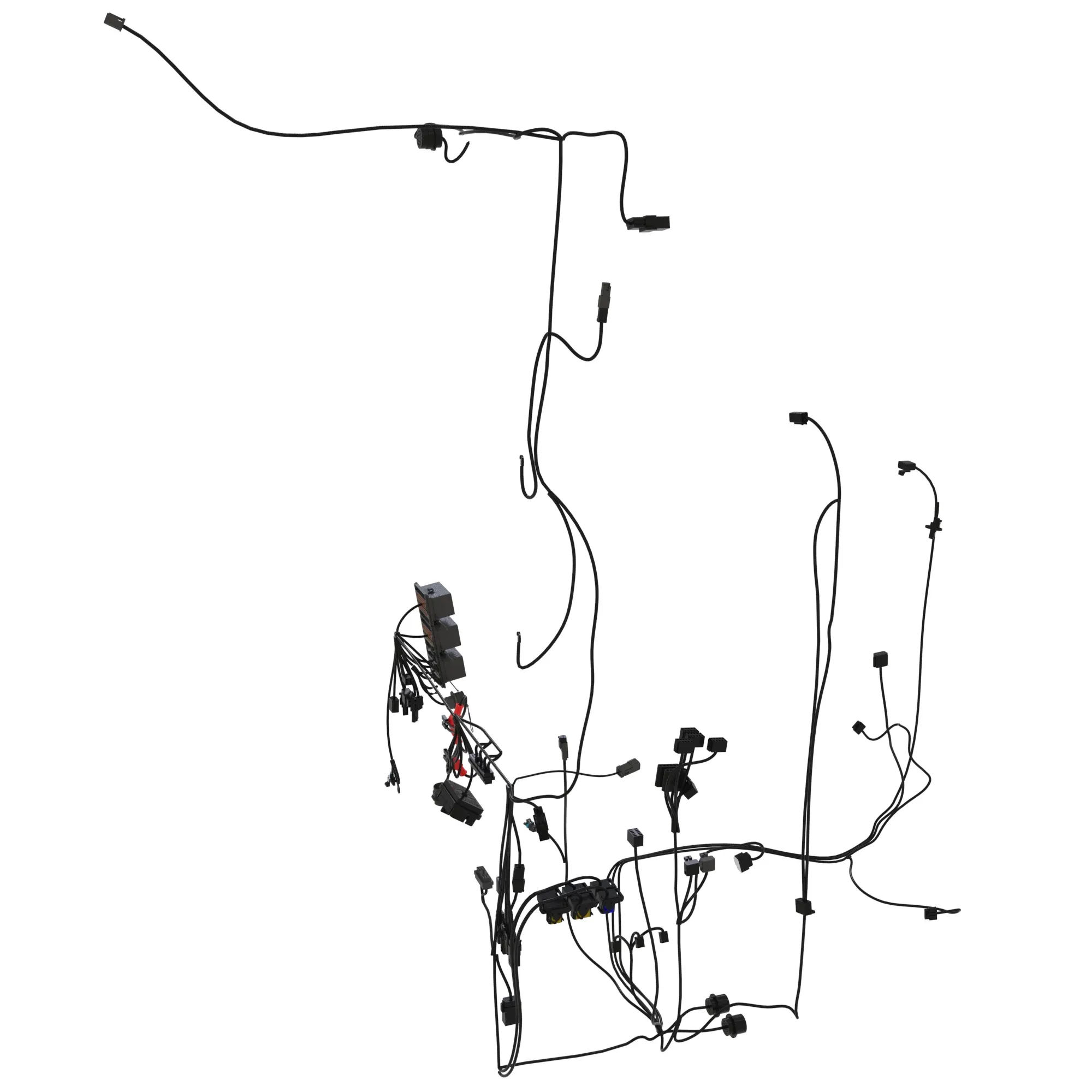 John Deere 6-Wheel Cab Interior Wiring Harness - AT463440