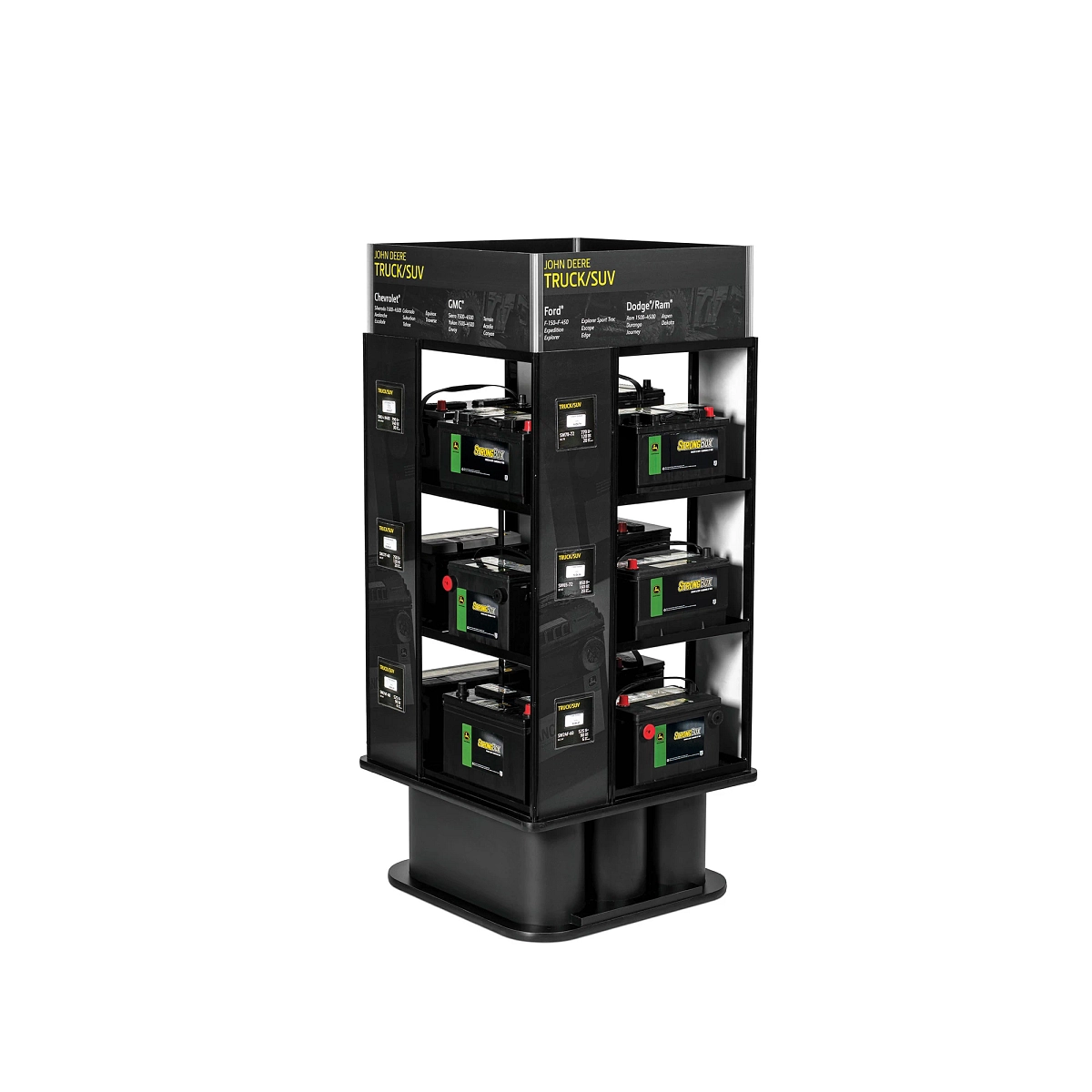 Battery Rack Dispplay SWDISPLAY12: Battery Display Rack without Batteries | Shop.Deere.com