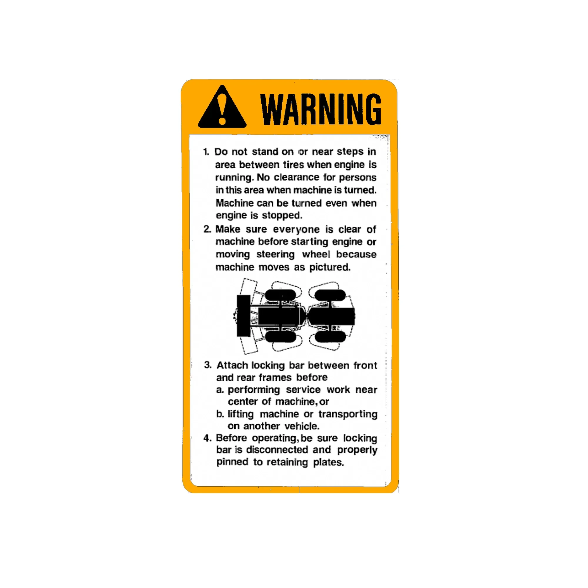 John Deere Safety Sign - T50844
