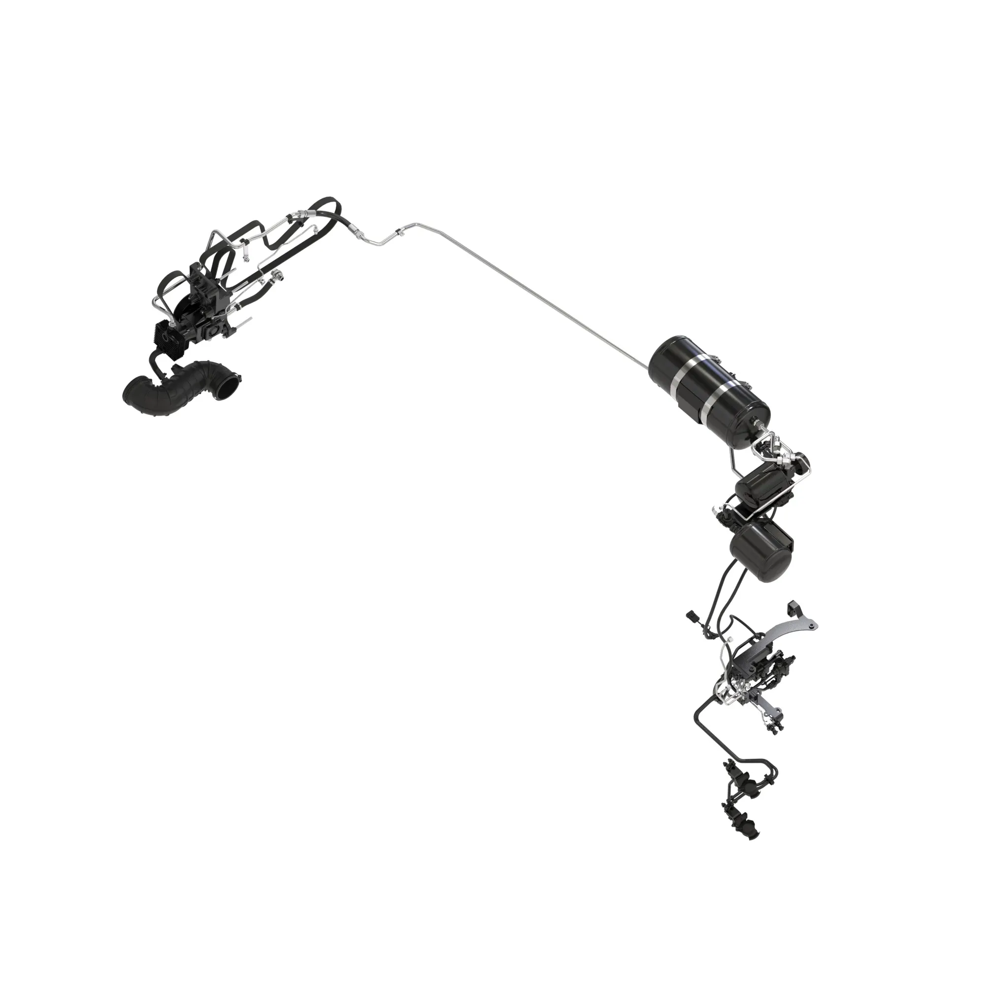 John Deere Air Trailer Brake 2L Valves and Couplers Attachment without Front Axle Brake - BL16290