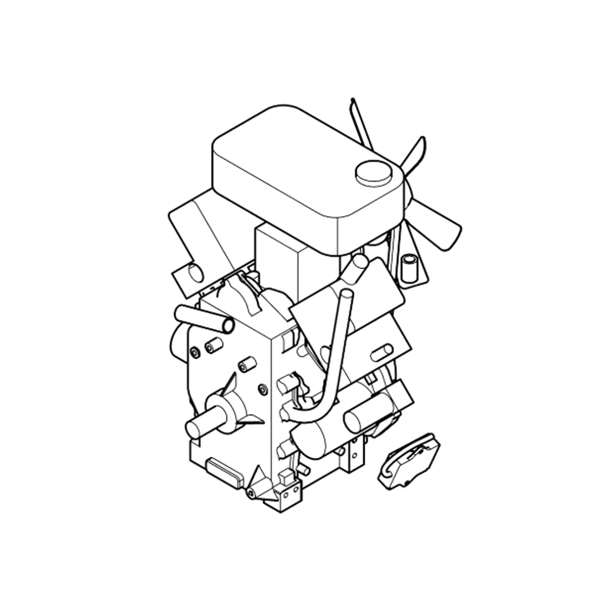 John Deere Gasoline Engine Assembly - MIA11767