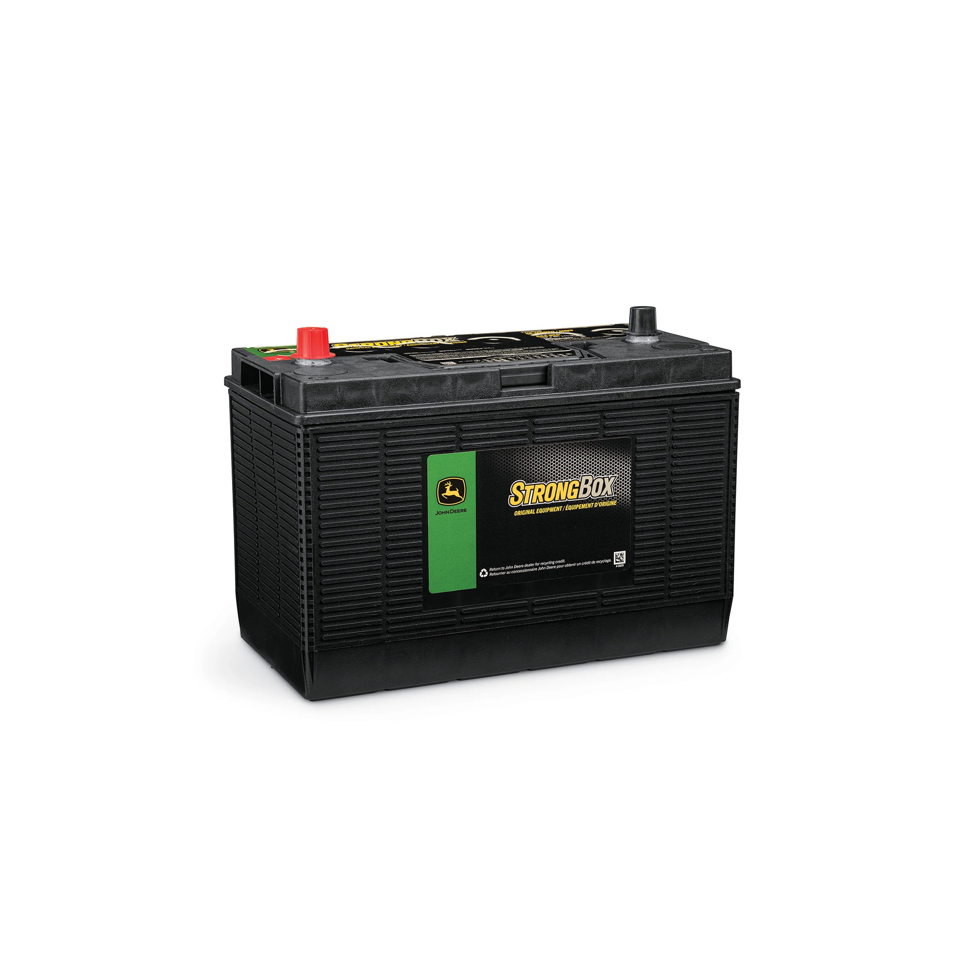 John Deere 12 Volt Battery, Wet Charged, 90 Ah, 950 CCA, 31 BCI - TY25879B