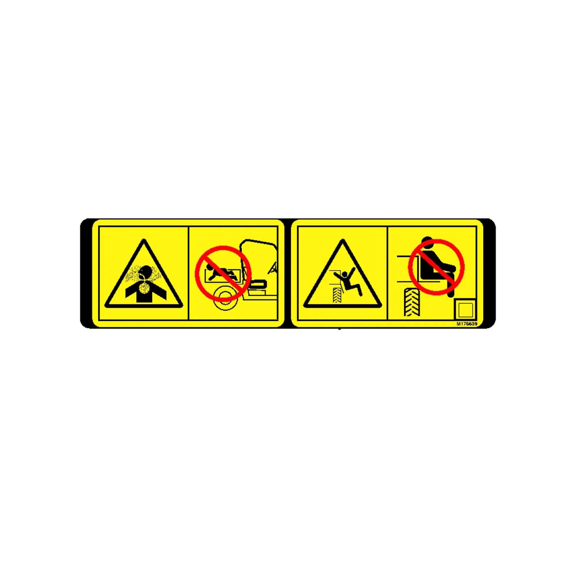 John Deere Toolbox Caution Chemical Safety Sign Label - M176639