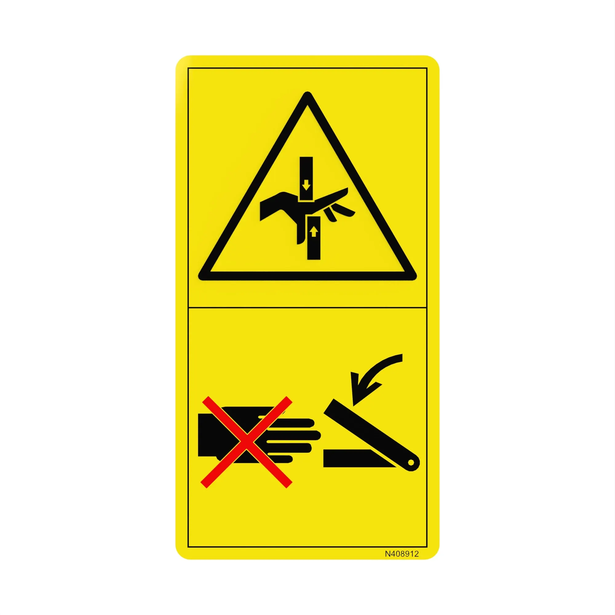 John Deere Hand Crush Label - N408912
