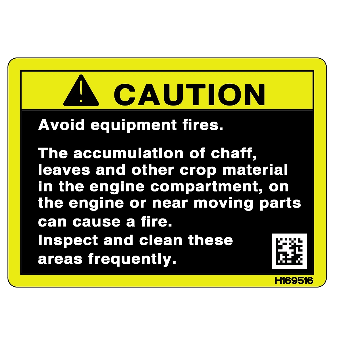 John Deere Safety Sign, Caution - H169516