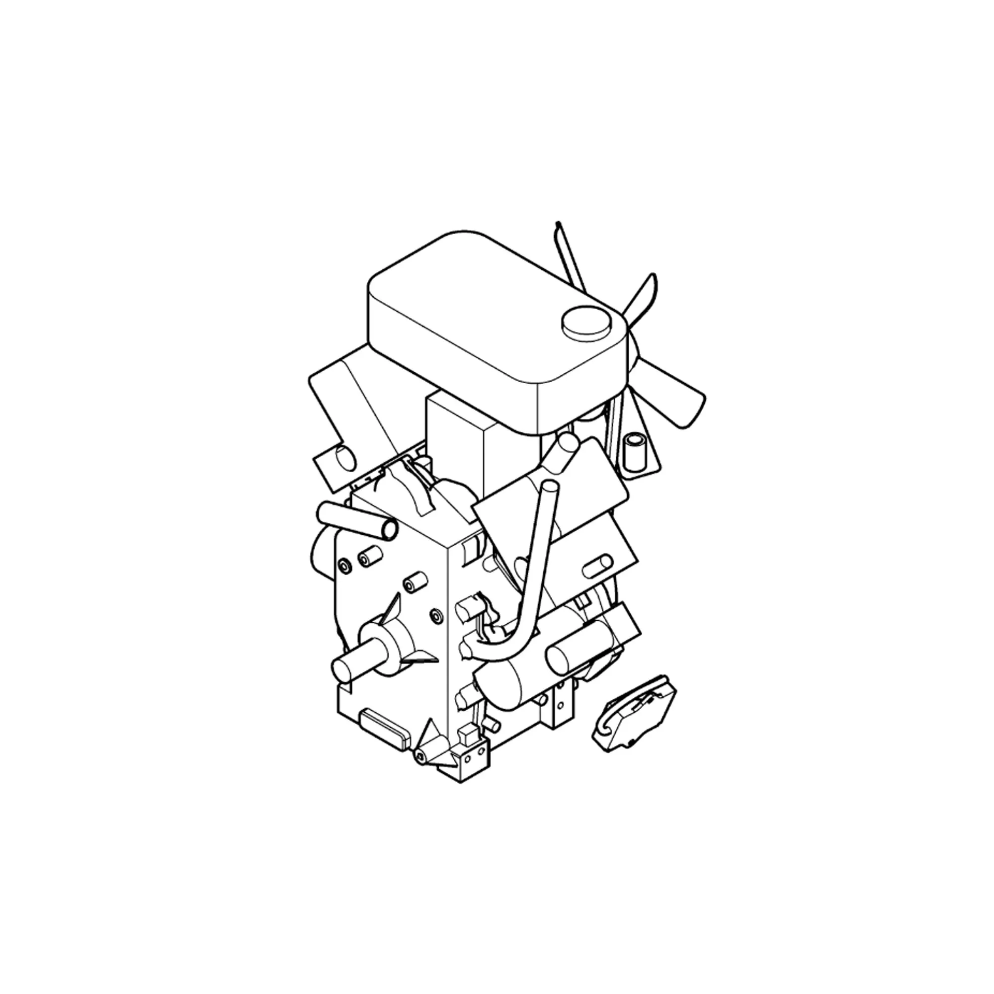 John Deere Gasoline Liquid-Cooled Engine Assembly - MIA11094