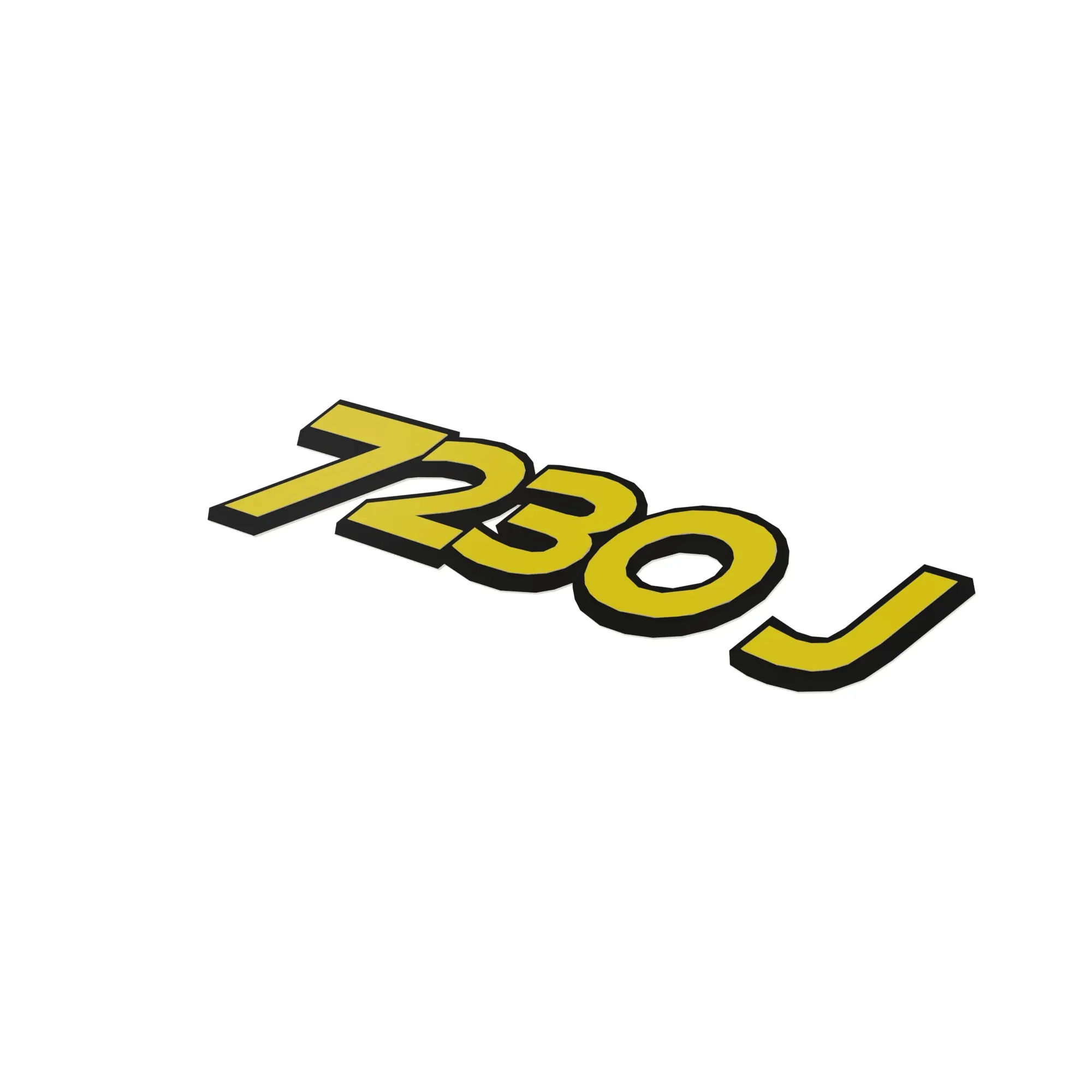 John Deere 7230J Label, Left Side - R557257