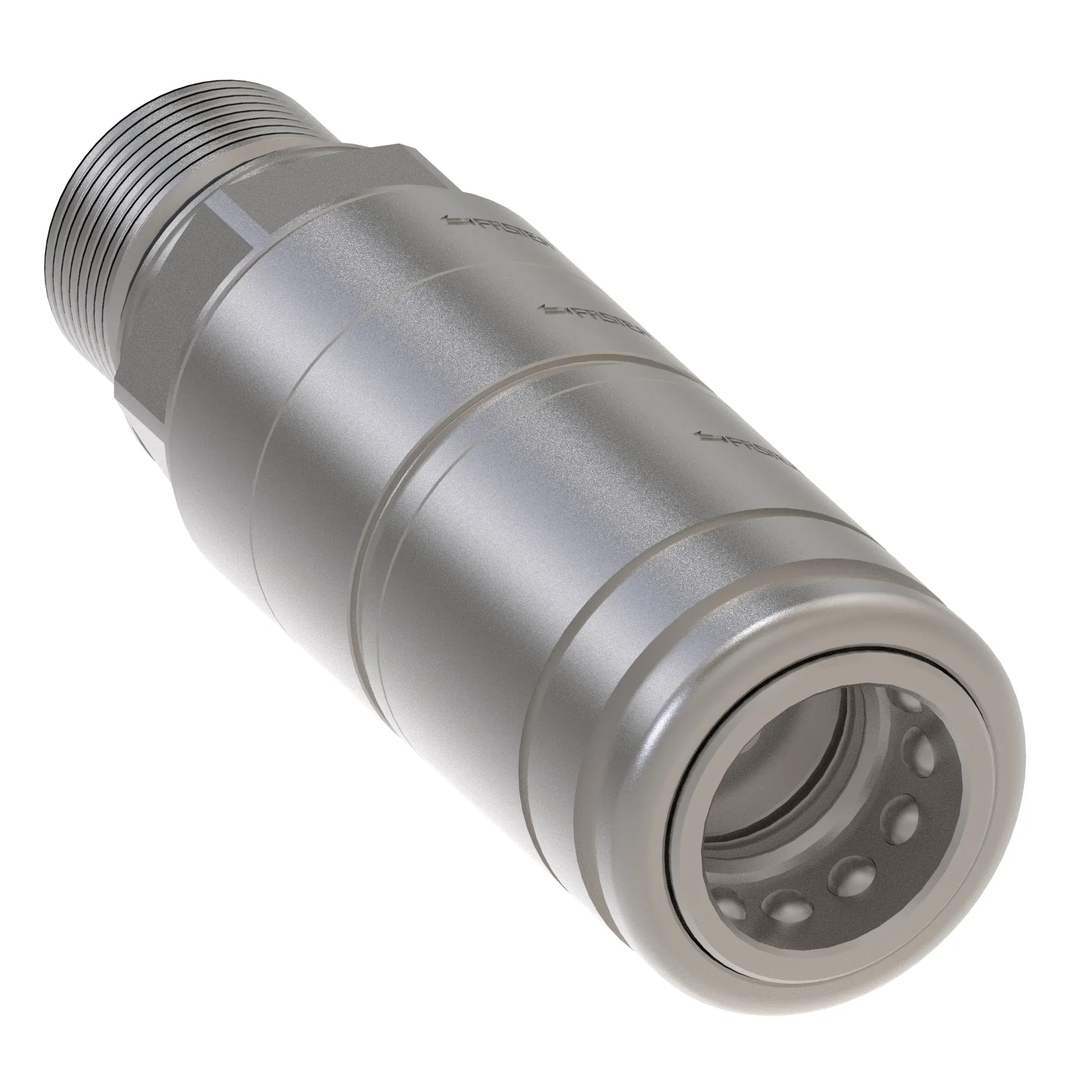 HYDR. COUPLER ISO 7241-1,SIZE 12.5, FEMALE, M27X2 STUD END, High Flow Version