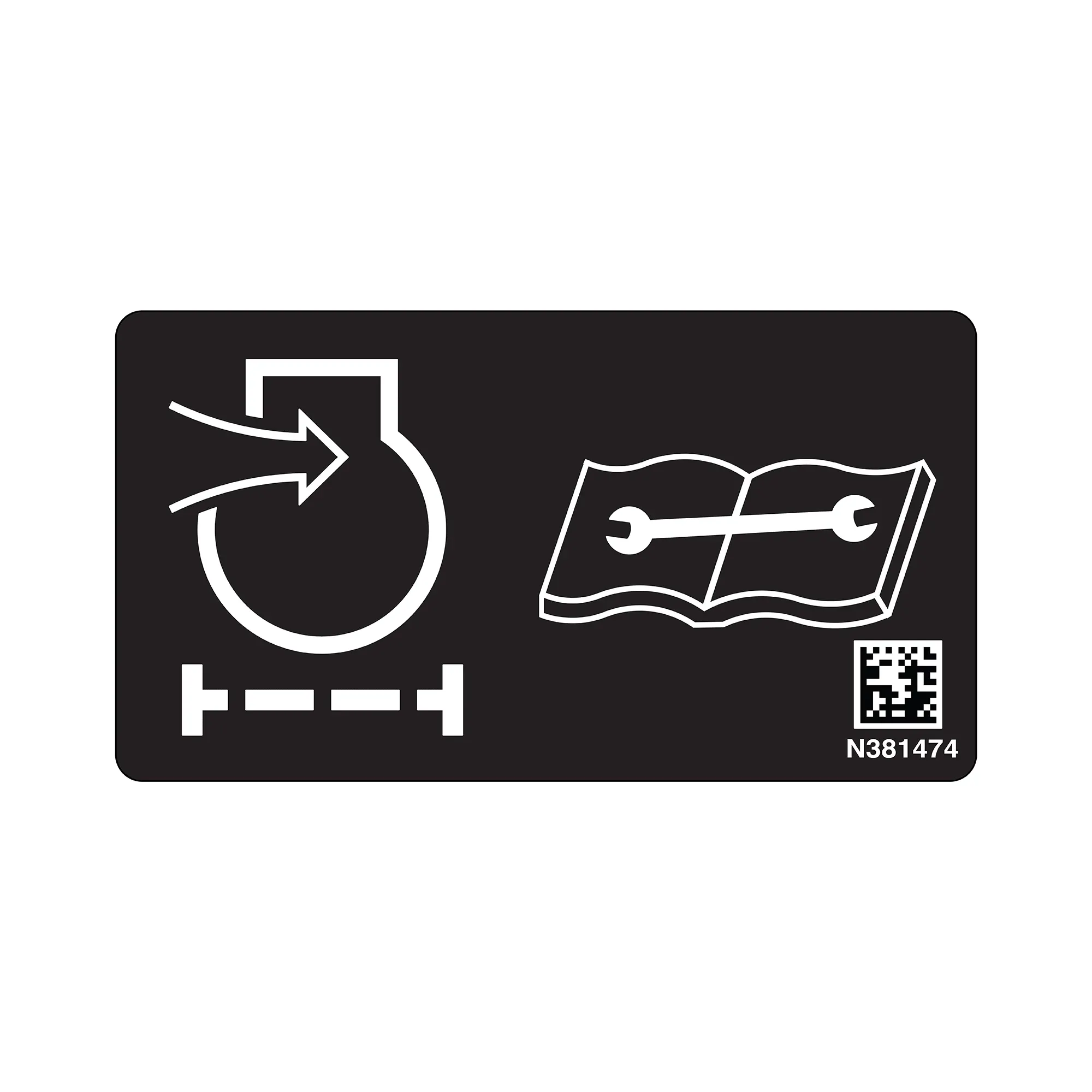 John Deere Air Filter Text Free Label - N381474