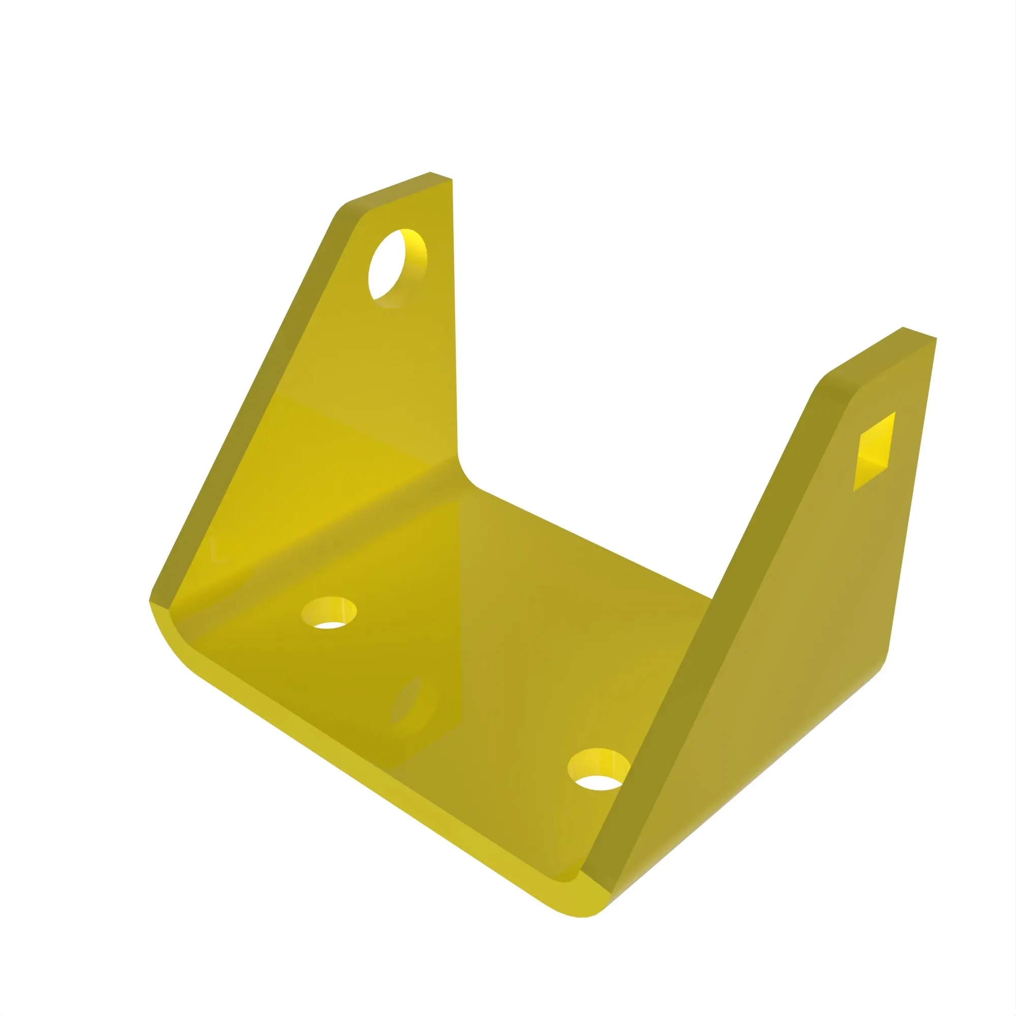 John Deere Front Caster Yellow Bracket - M153351