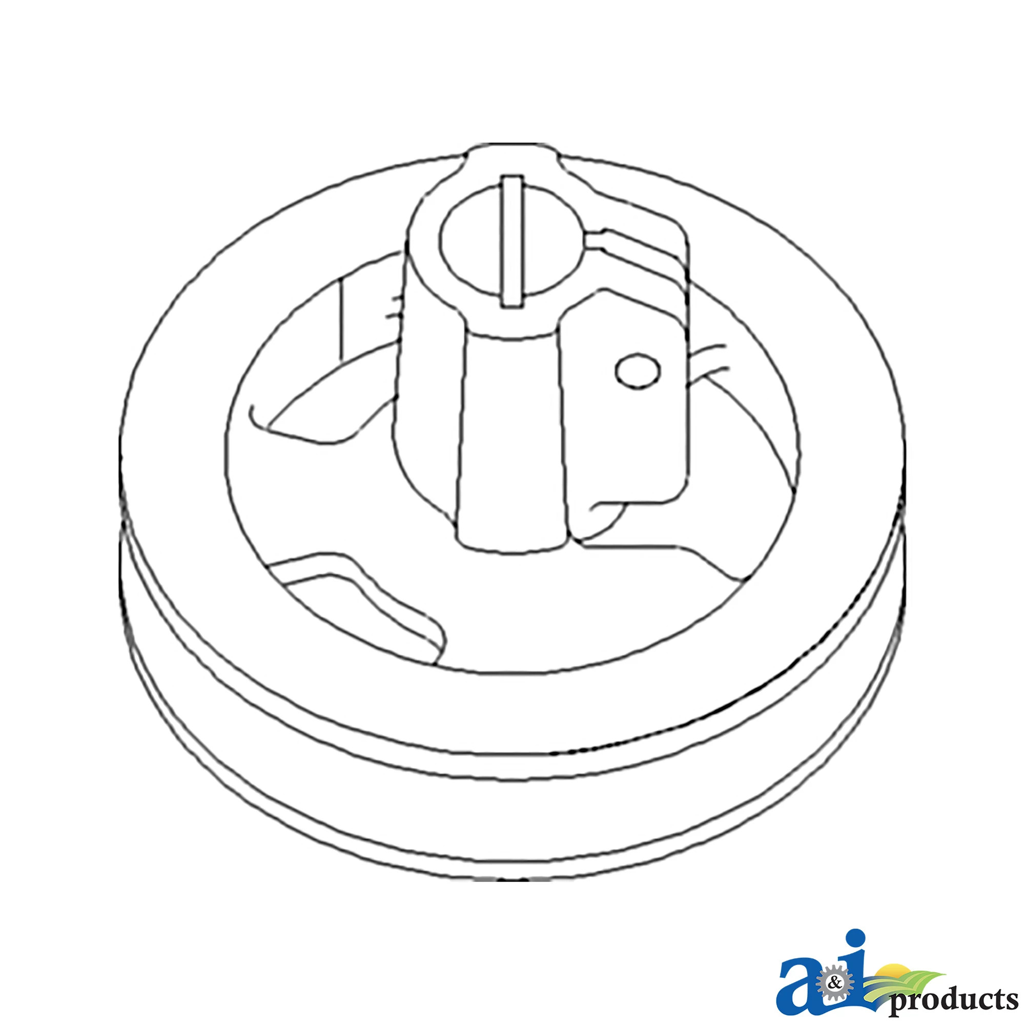 A&I Products Fixed Speed Feeder House Pulley - A-AH206934