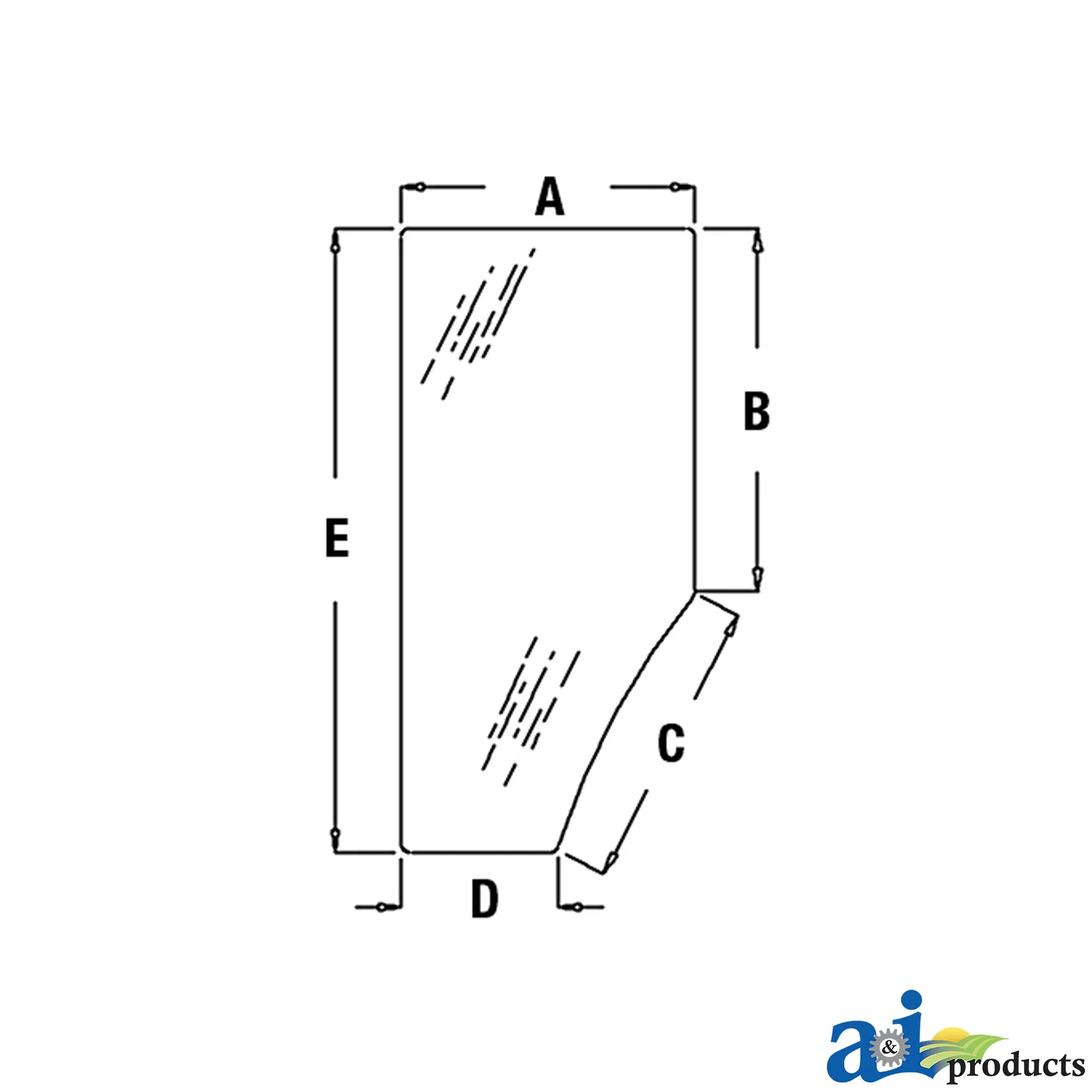 A&I Products Left Side Glass Door - A-R131163