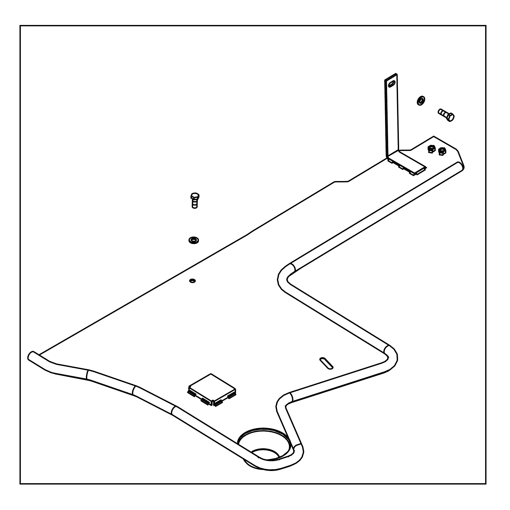 John Deere Fuel Tank Bottom Guard Attachment - BL15554