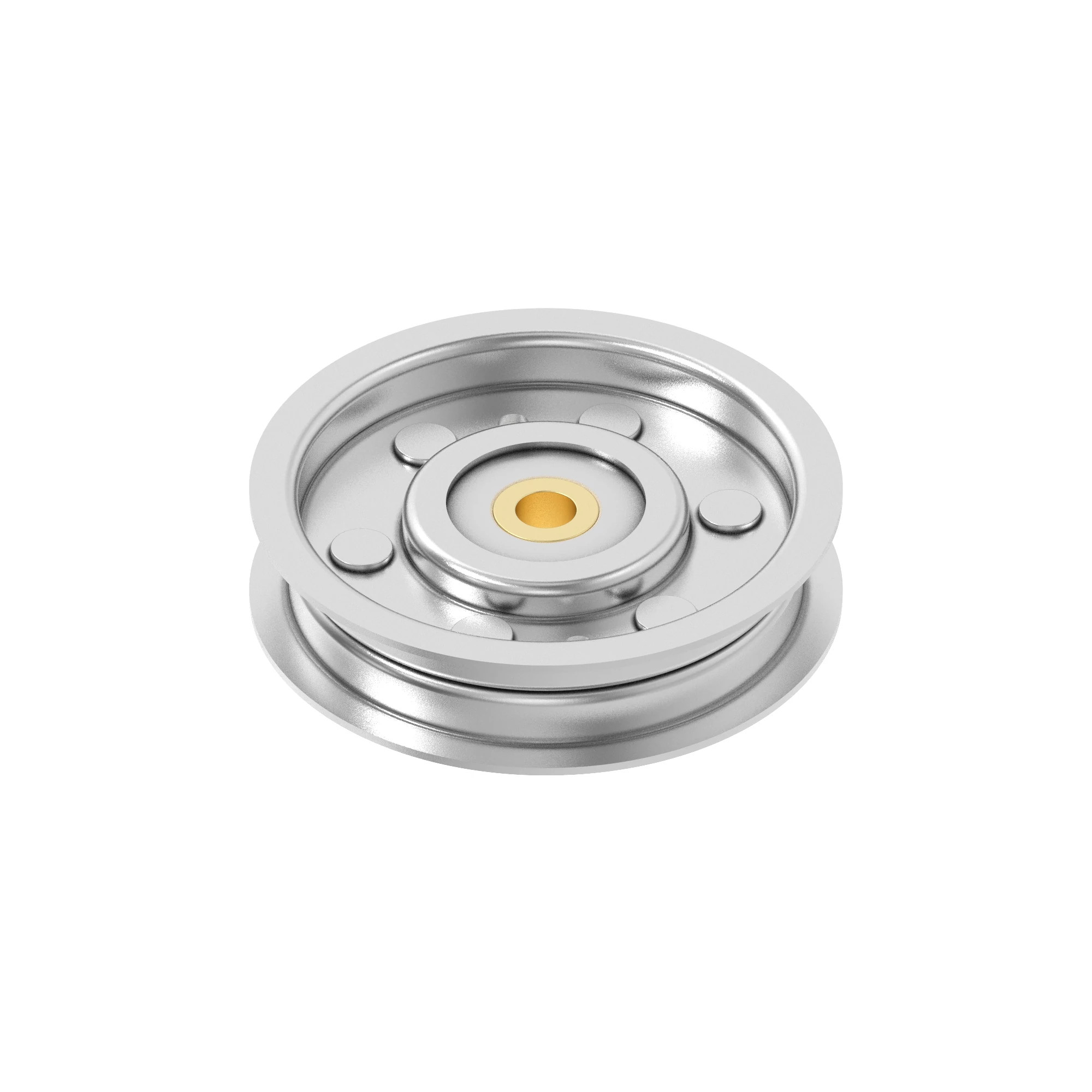 John Deere Welded Flat Idler Pulley with Bearing - AM103018