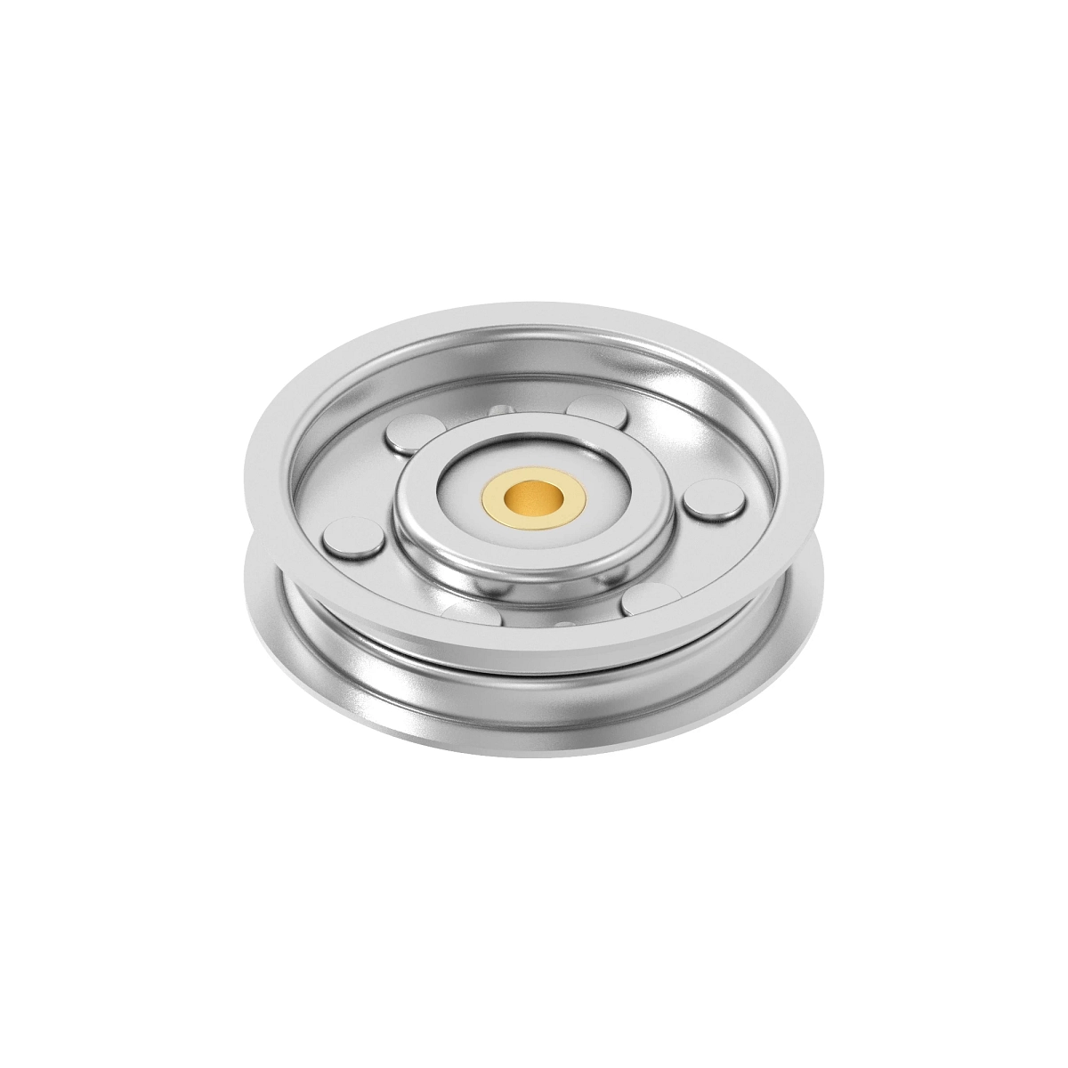 John Deere Welded Flat Idler Pulley with Bearing - AM103018