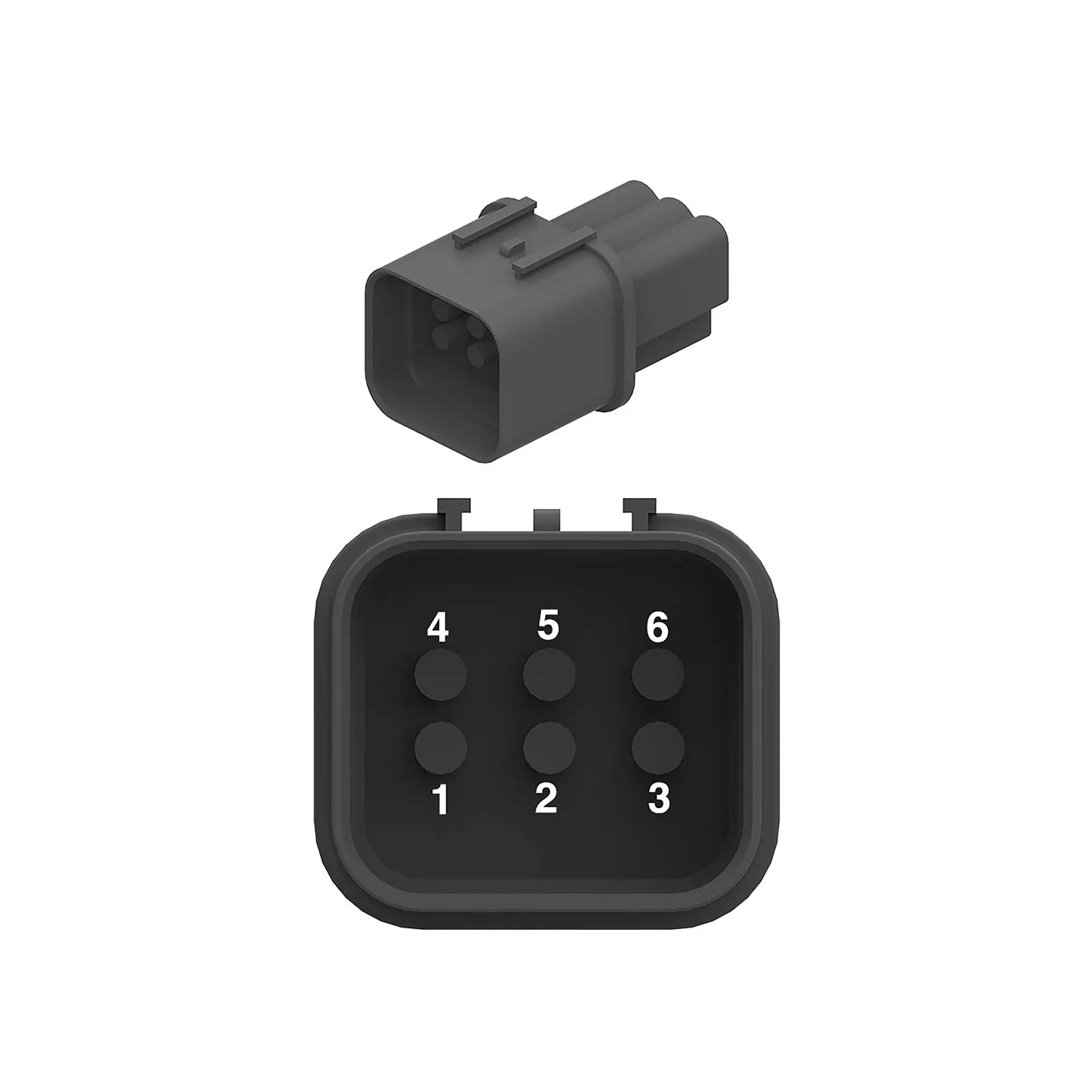 Conn Thb 2.2 6W Ms Blk Plstc