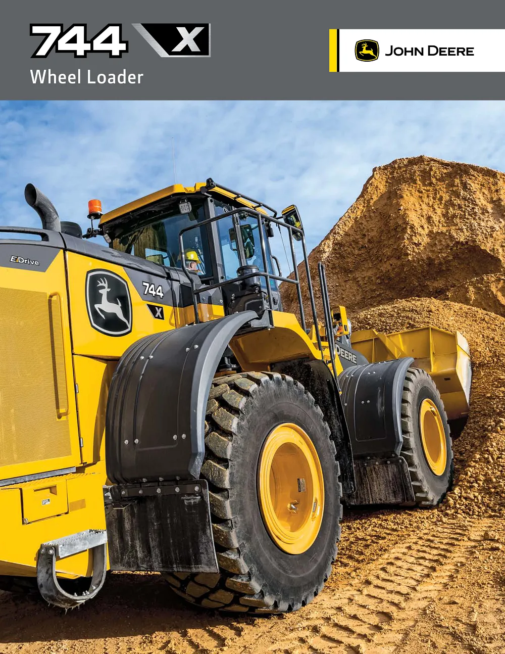 744 X-Tier Large Wheel Loader Brochure cover