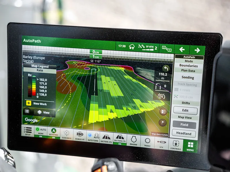 Autopath Rows Display Widget 8RT 370 Traktor | John Deere DE