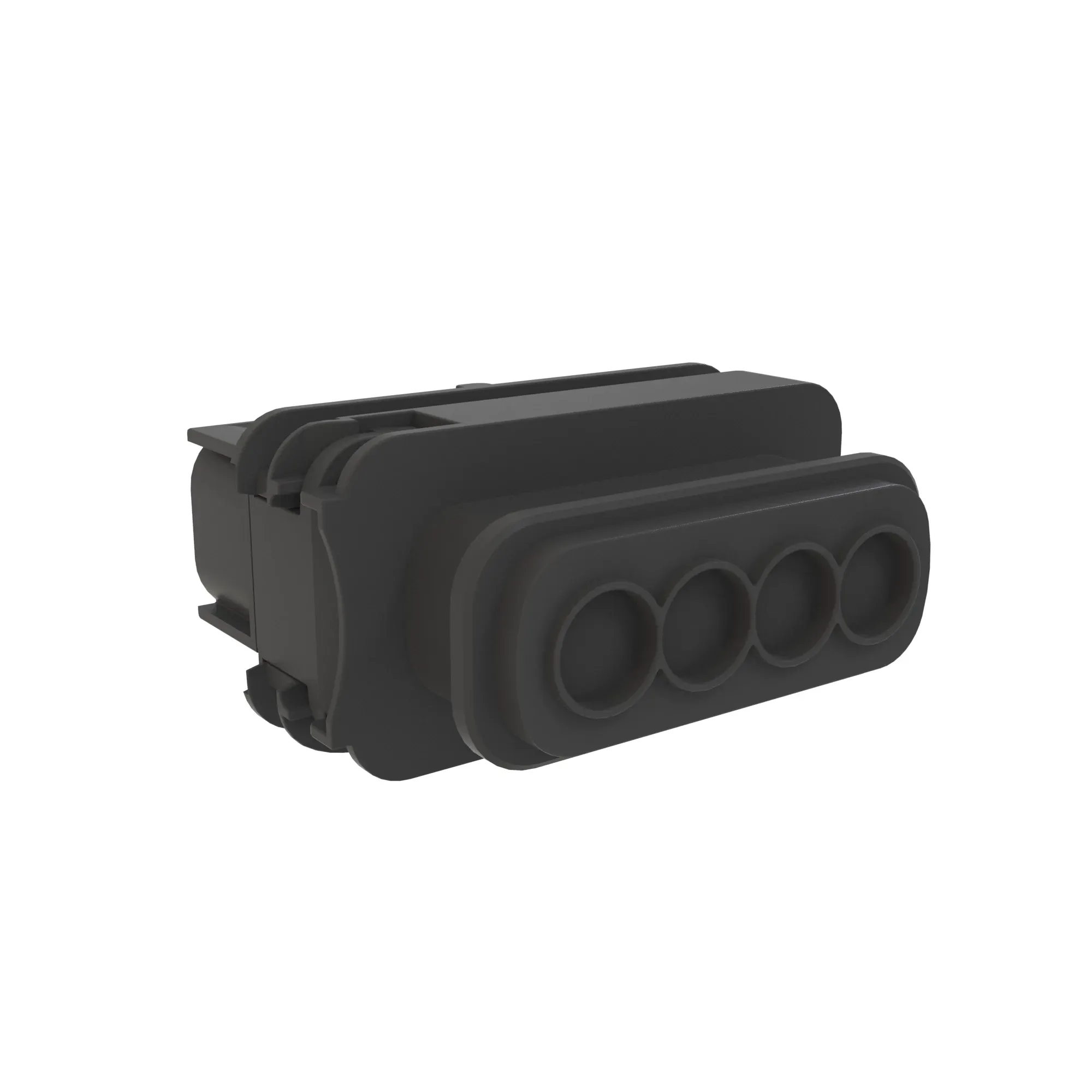 CONN TYCO HDSCS 4W MS BLK PLSTC