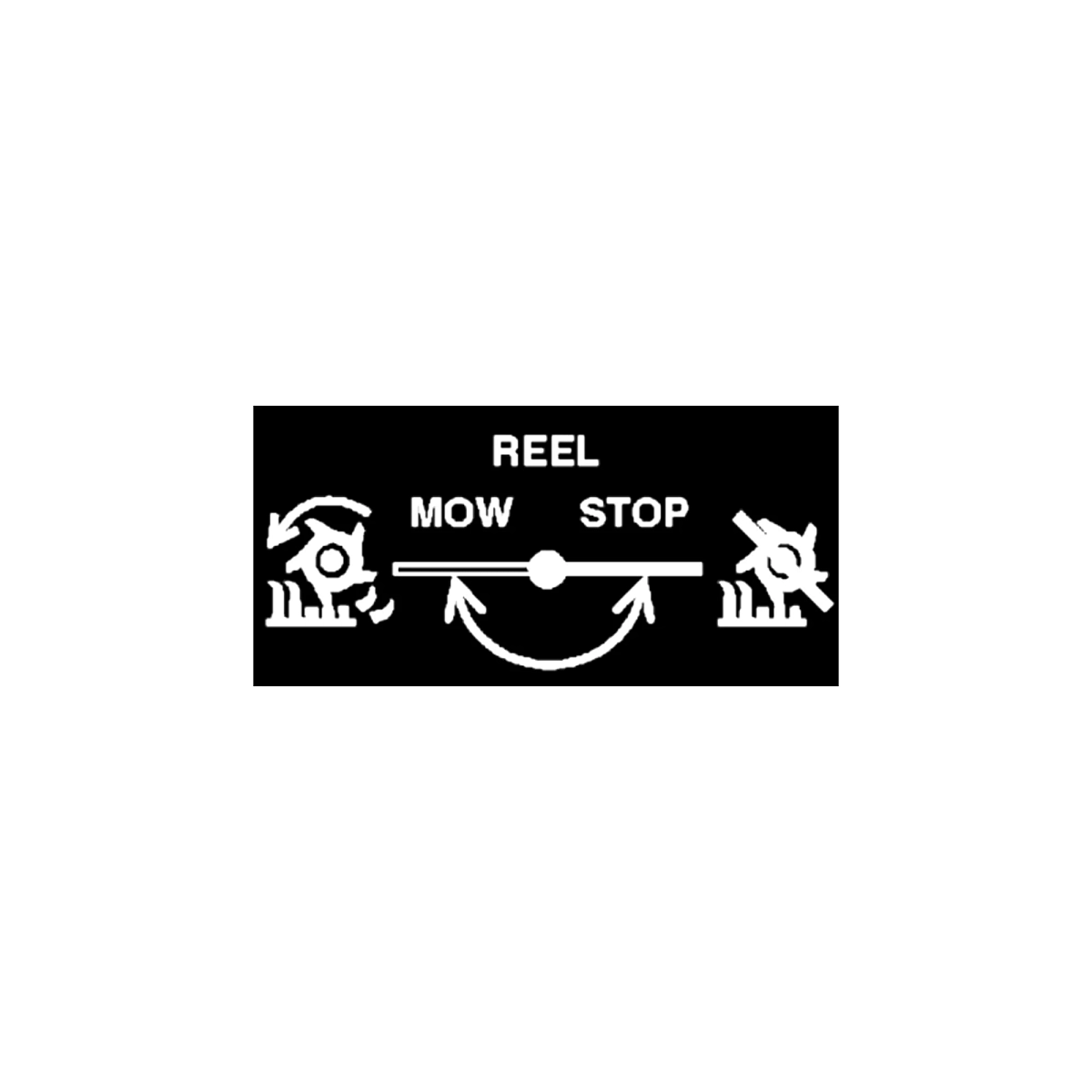 Label, Reel Mow/Stop