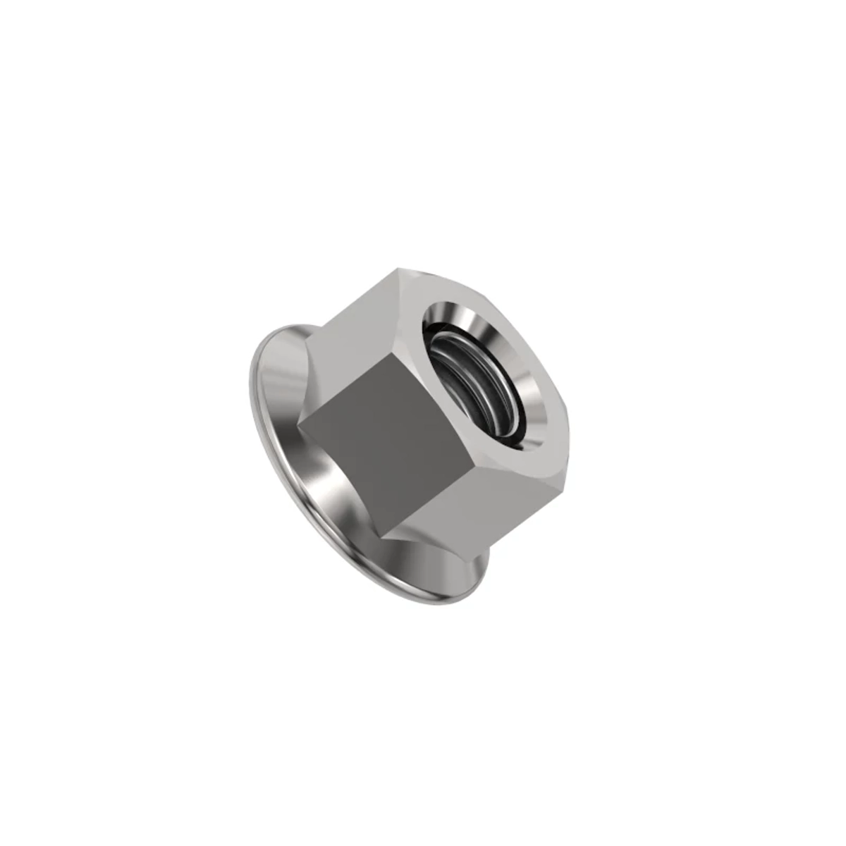 Lock Nut, Metric, Hex Fl, Self