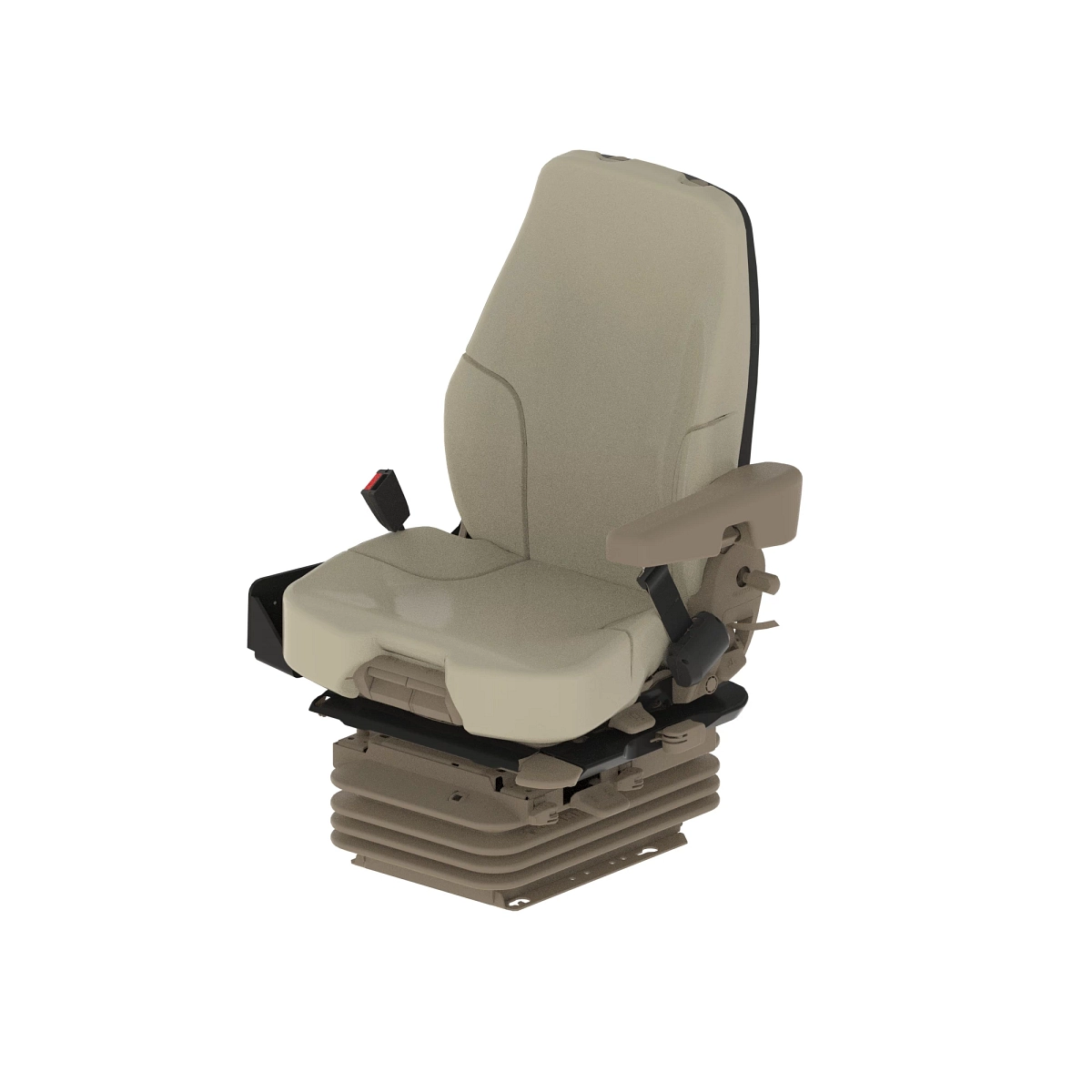Seat Assembly, Passive, Fabric, Whi